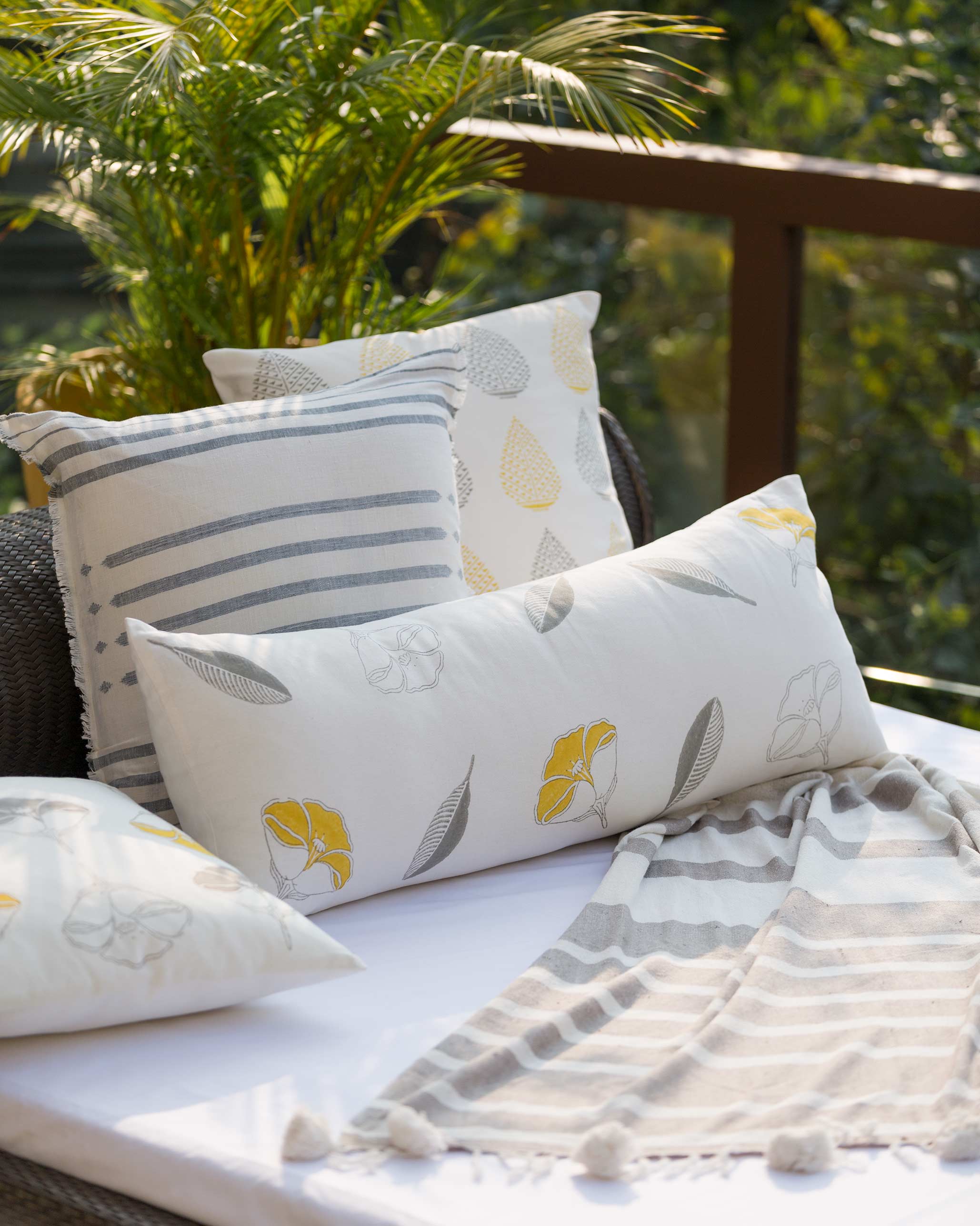 Frangipani Pillow Cover