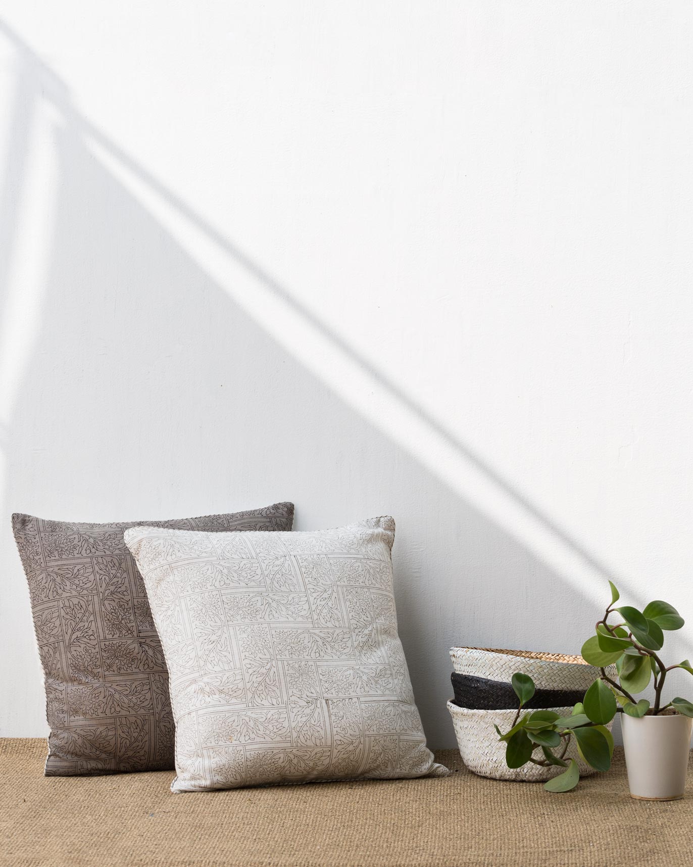 Spice Maze Cushion Cover - Ivory