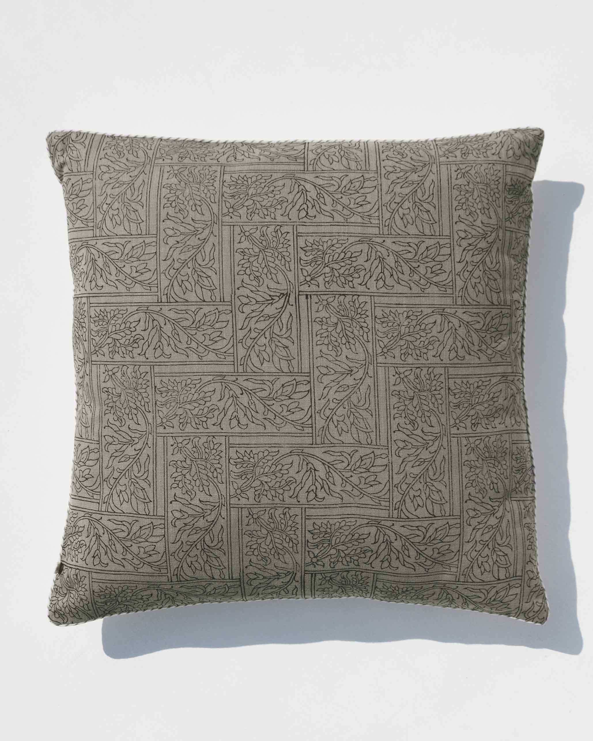 Spice Maze Cushion Cover - Grey