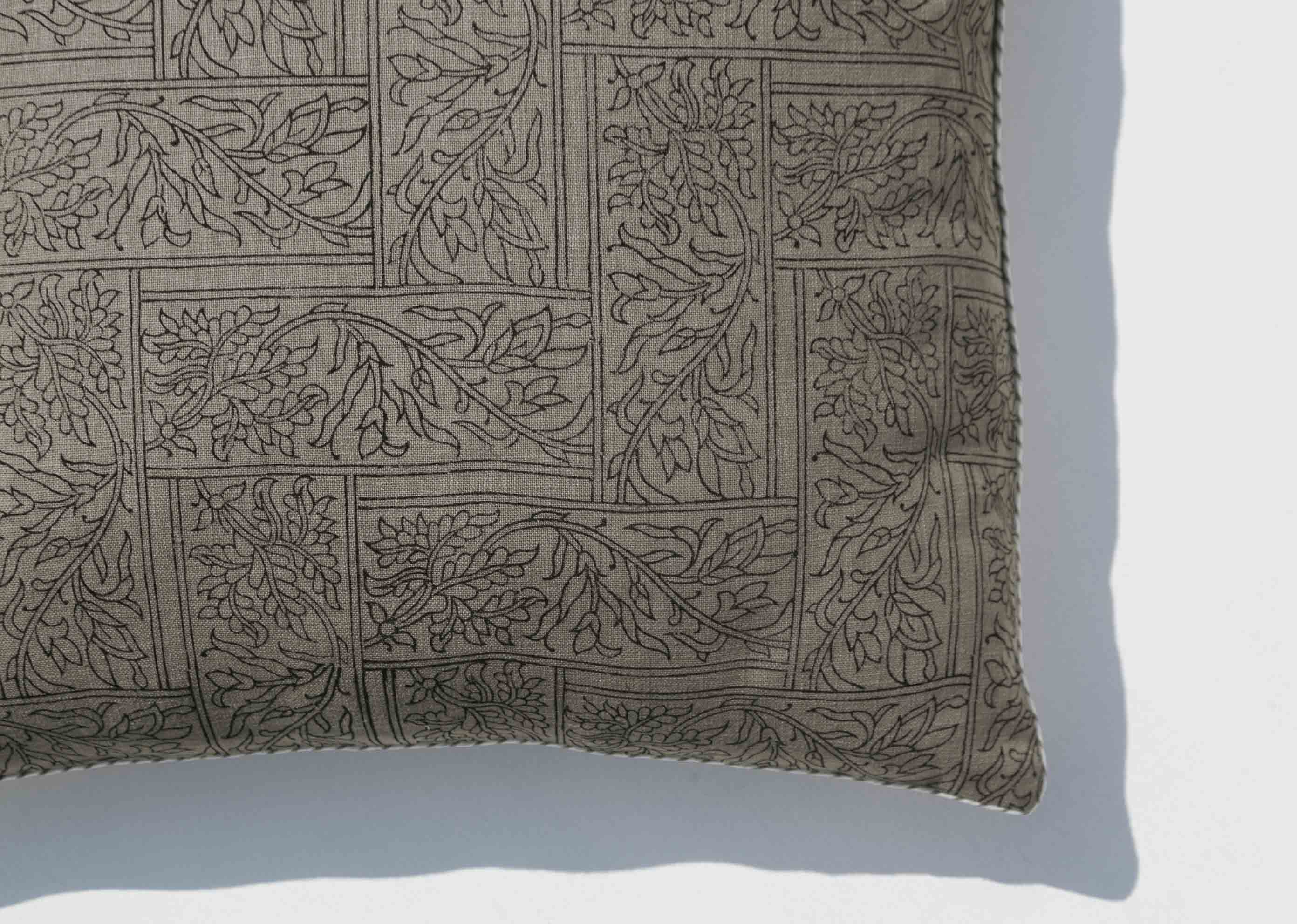 Spice Maze Cushion Cover - Grey