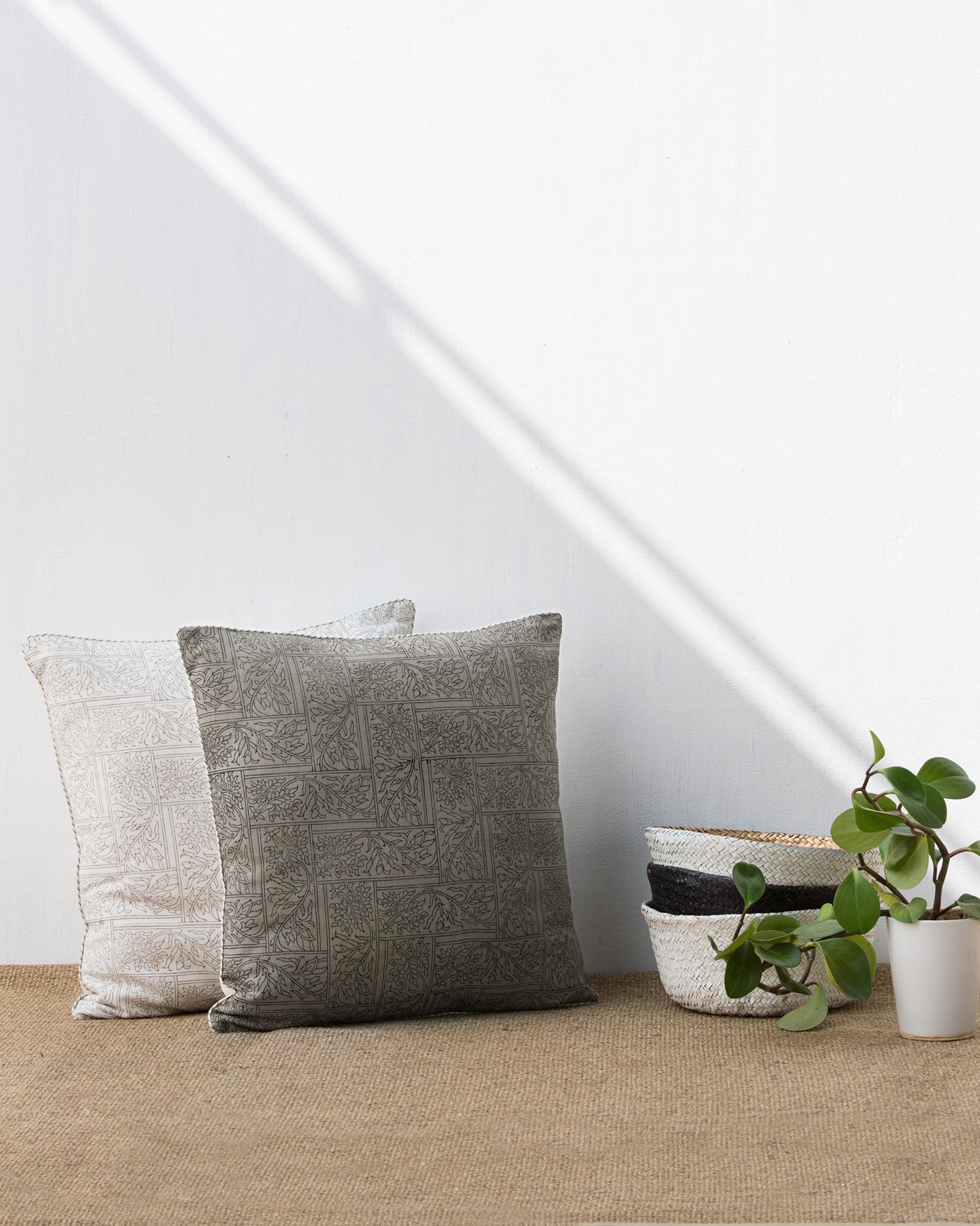 Spice Maze Cushion Cover - Grey