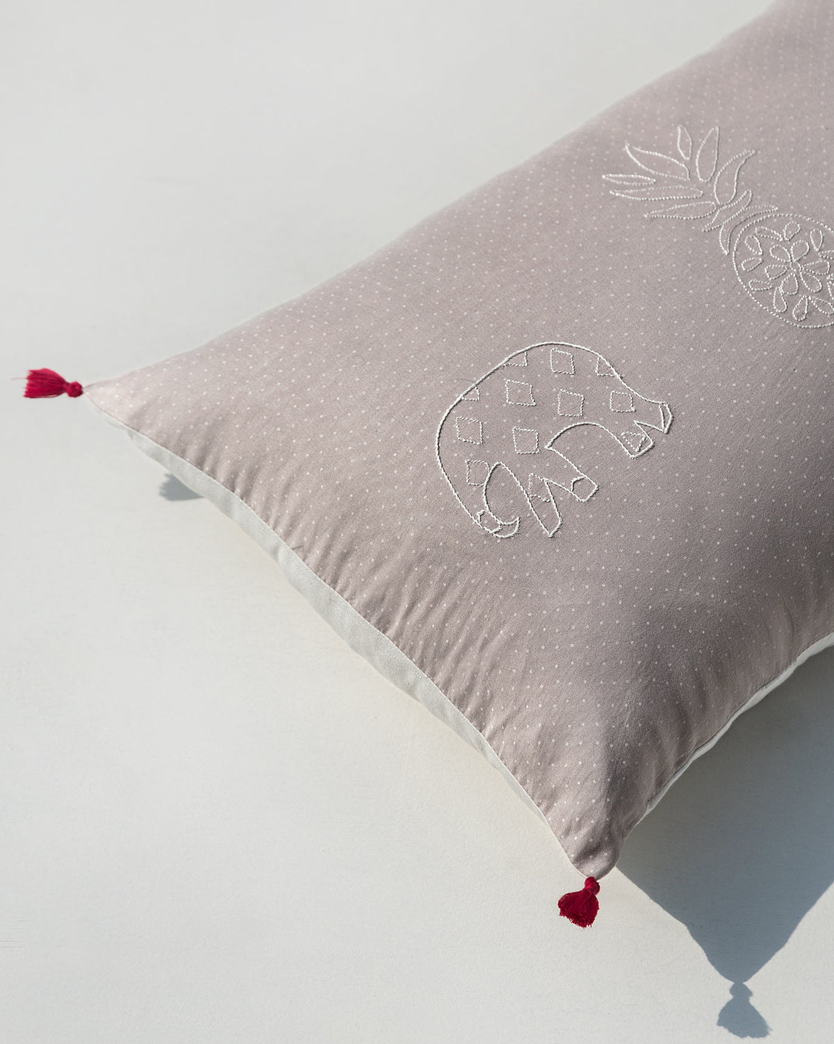 Pineapple Pillow Cover - Grey