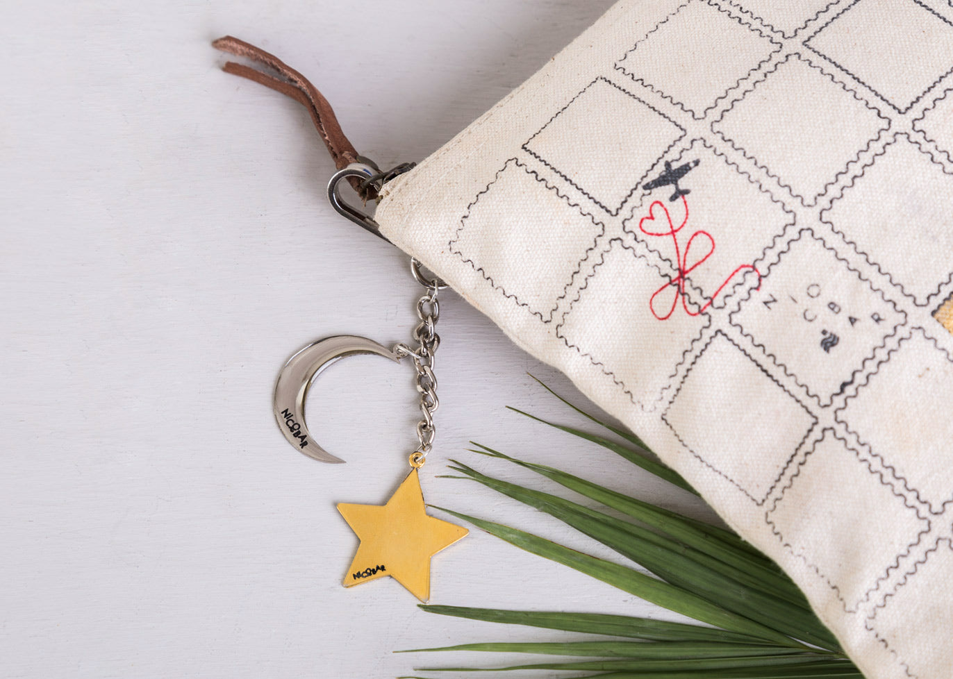 Star & Moon Keyring