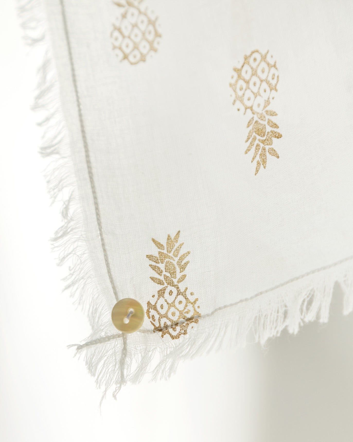 Ananas Scarf - White