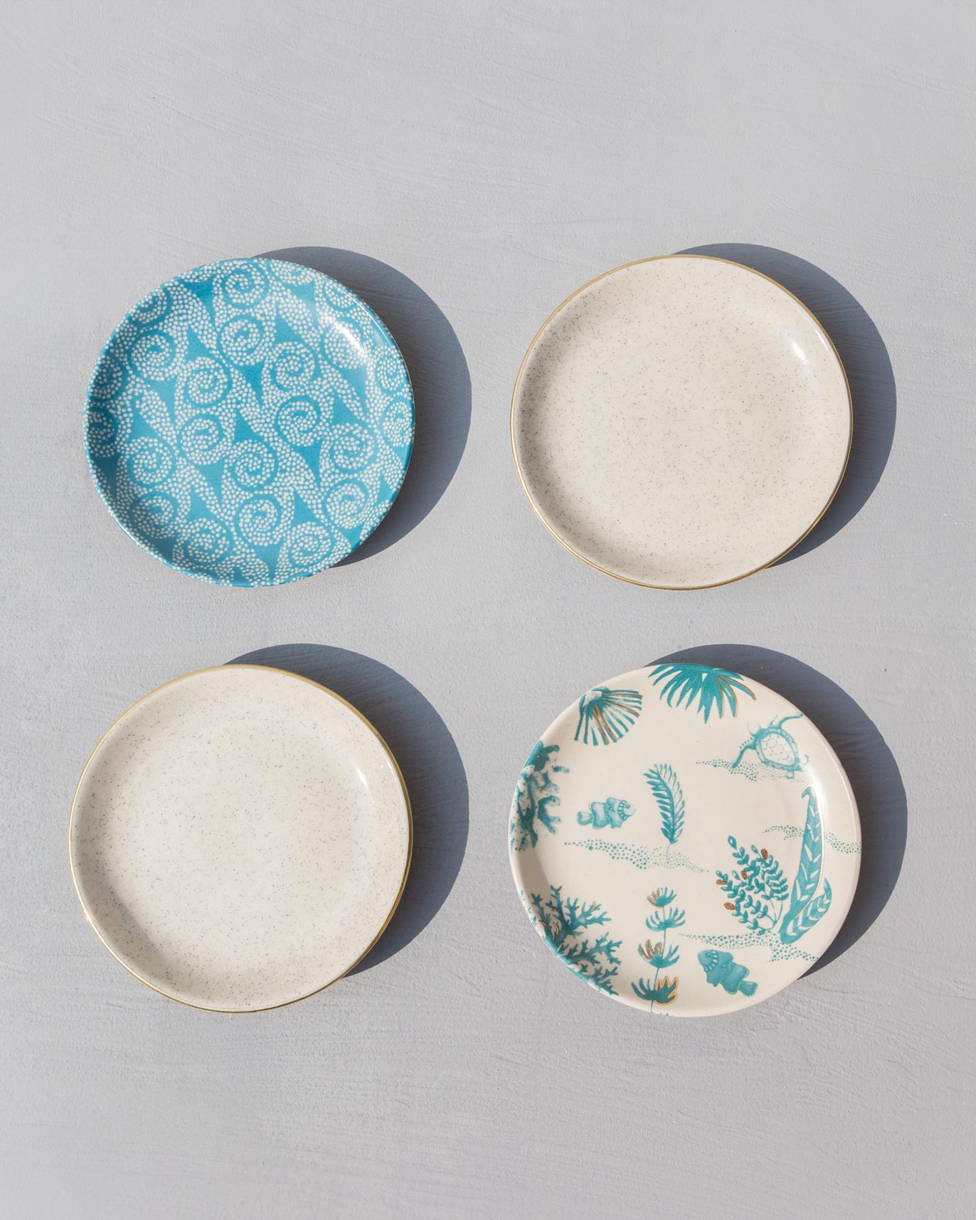 Oceanic Tea Plates (Set of 4)