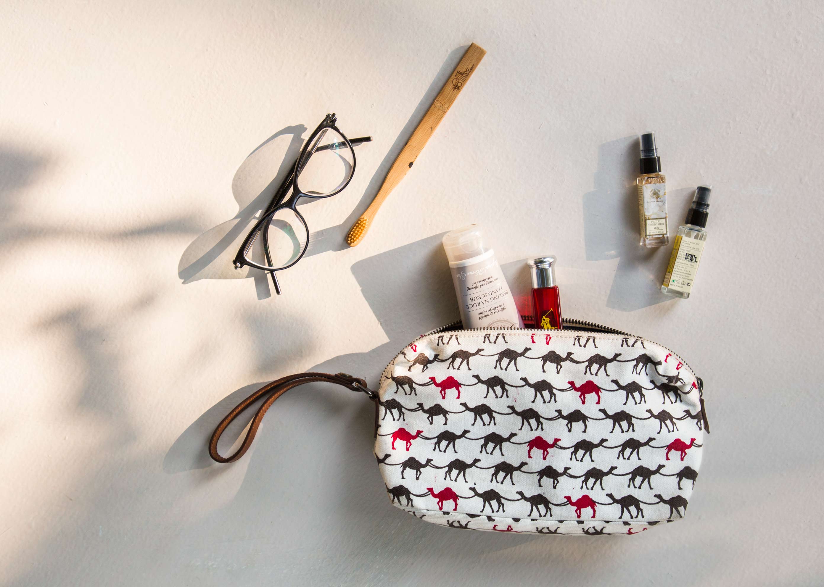 Camel Make-up Pouch