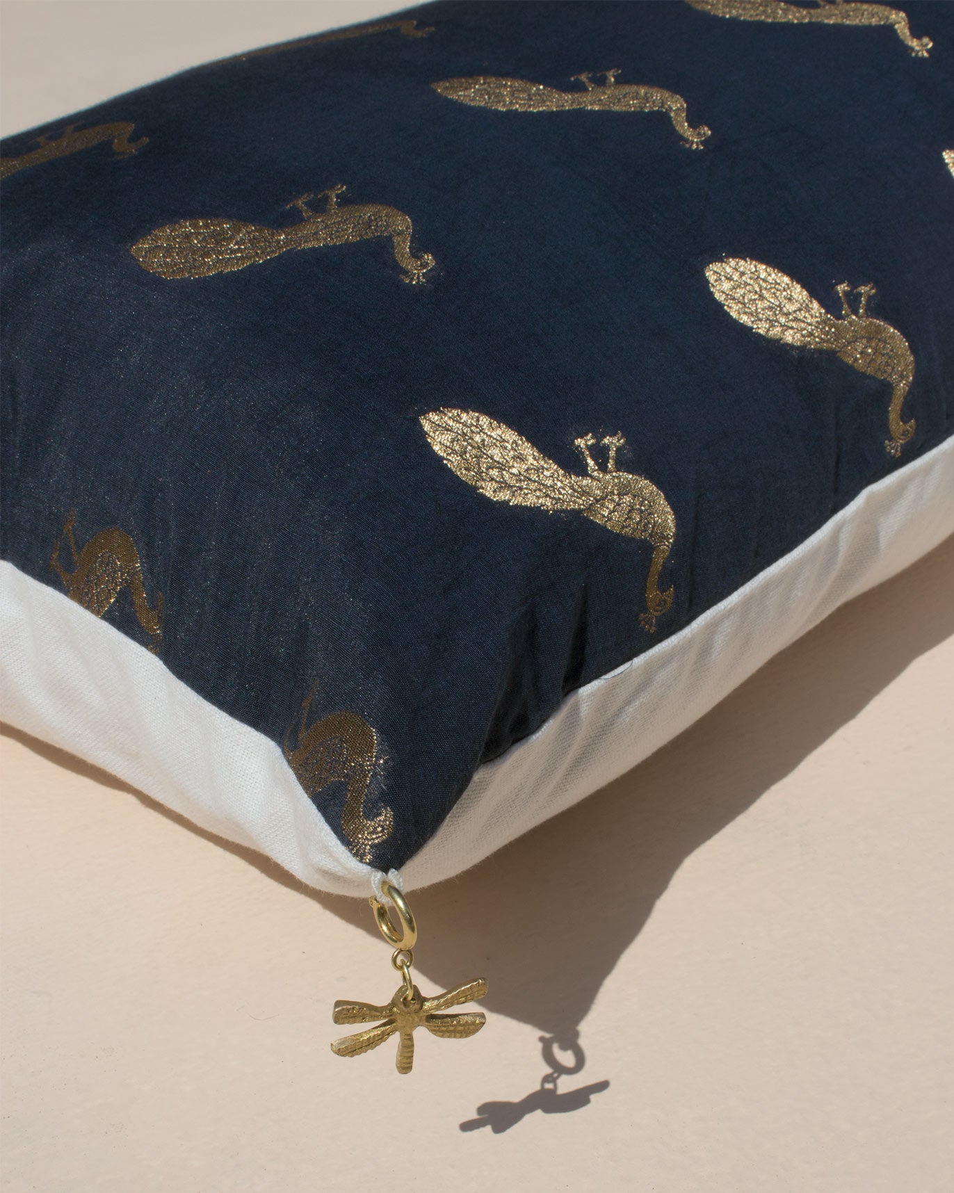 Peacock Lumbar Cushion Cover