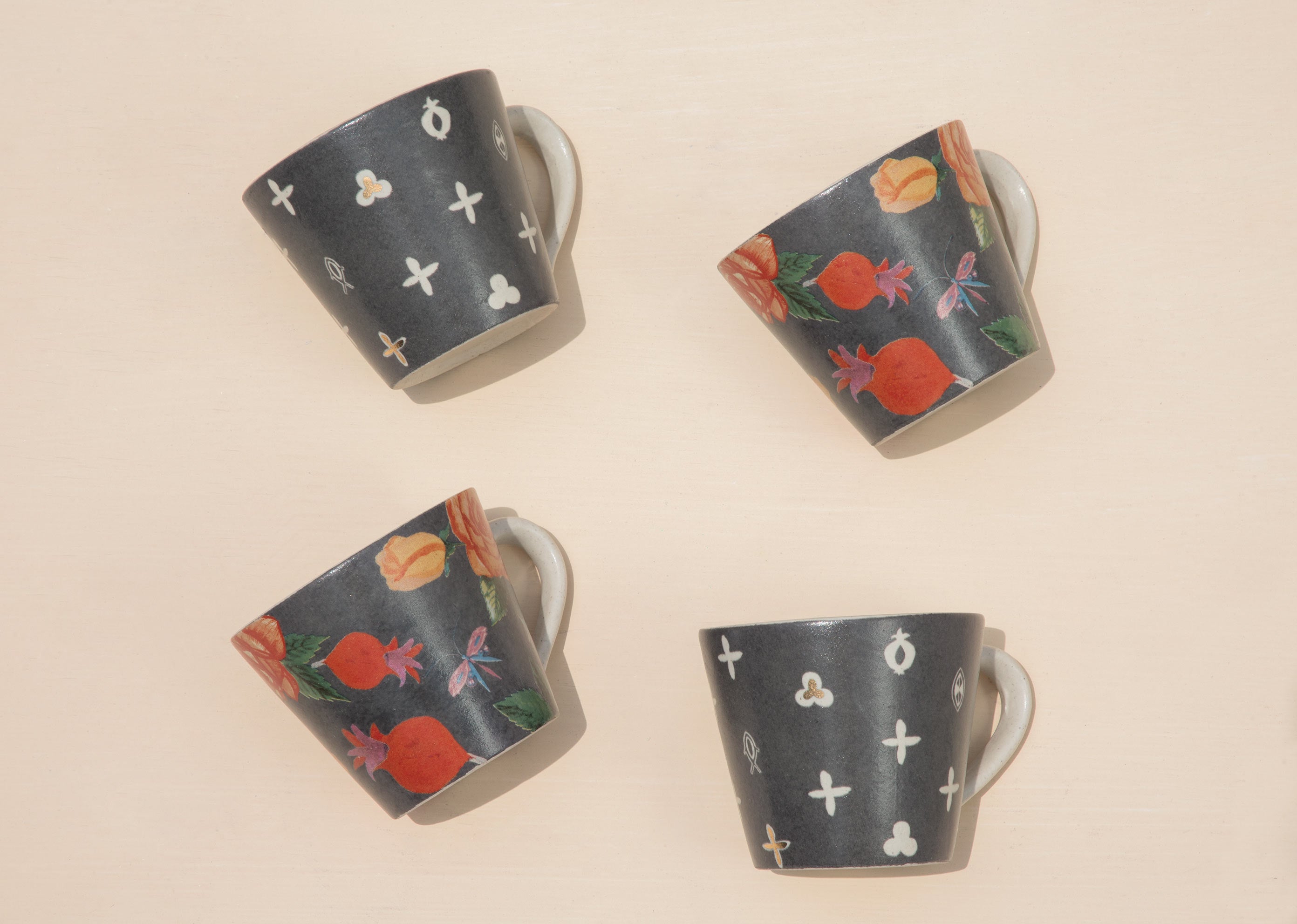 Rose Bush Espresso Mug (Set of 4)