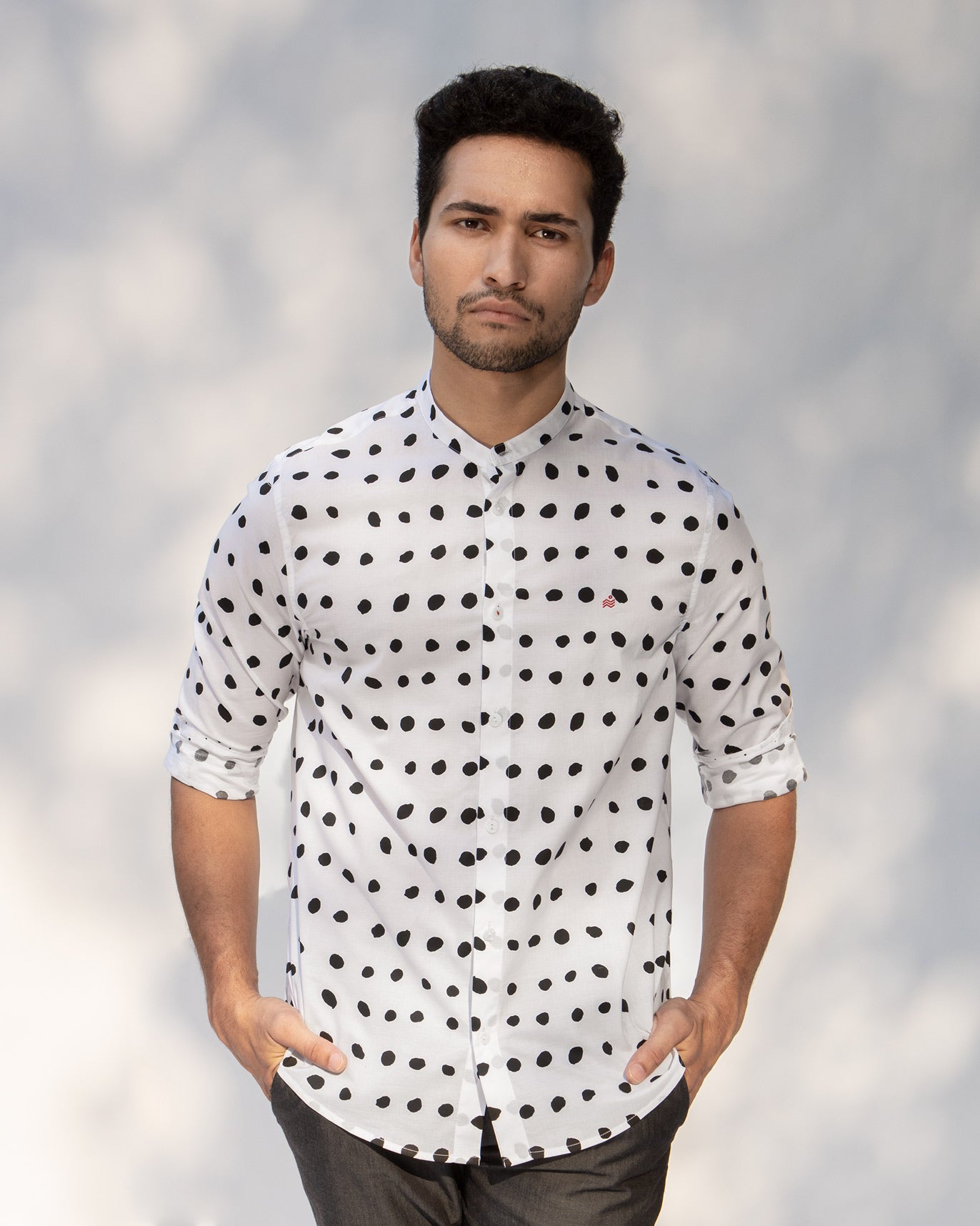 Nawab Shirt - White & Black