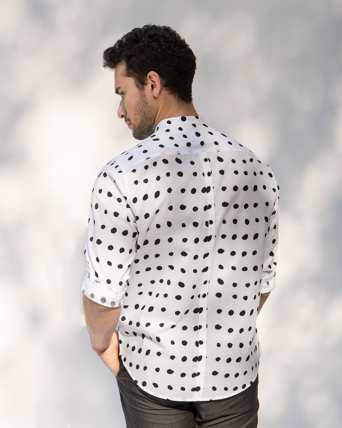 Nawab Shirt - White & Black