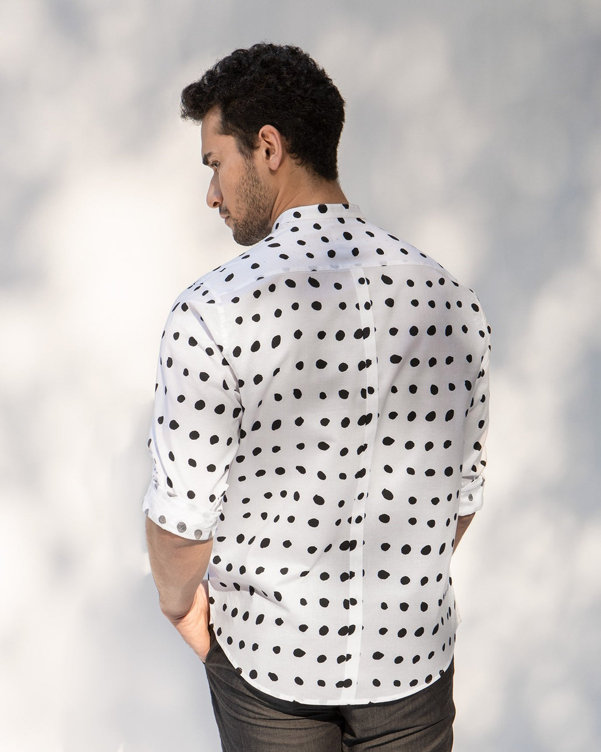 Nawab Shirt - White & Black