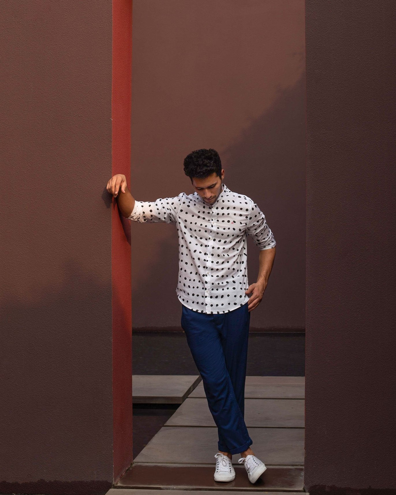 Nawab Shirt - White & Black