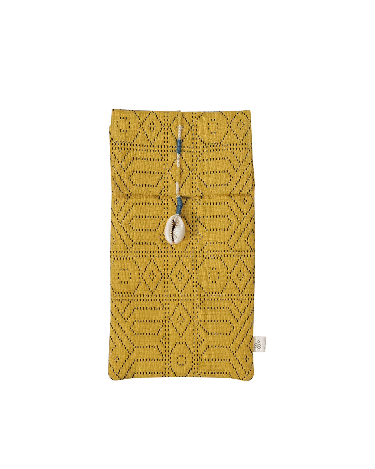 Jacquard Spectacle Case - Yellow