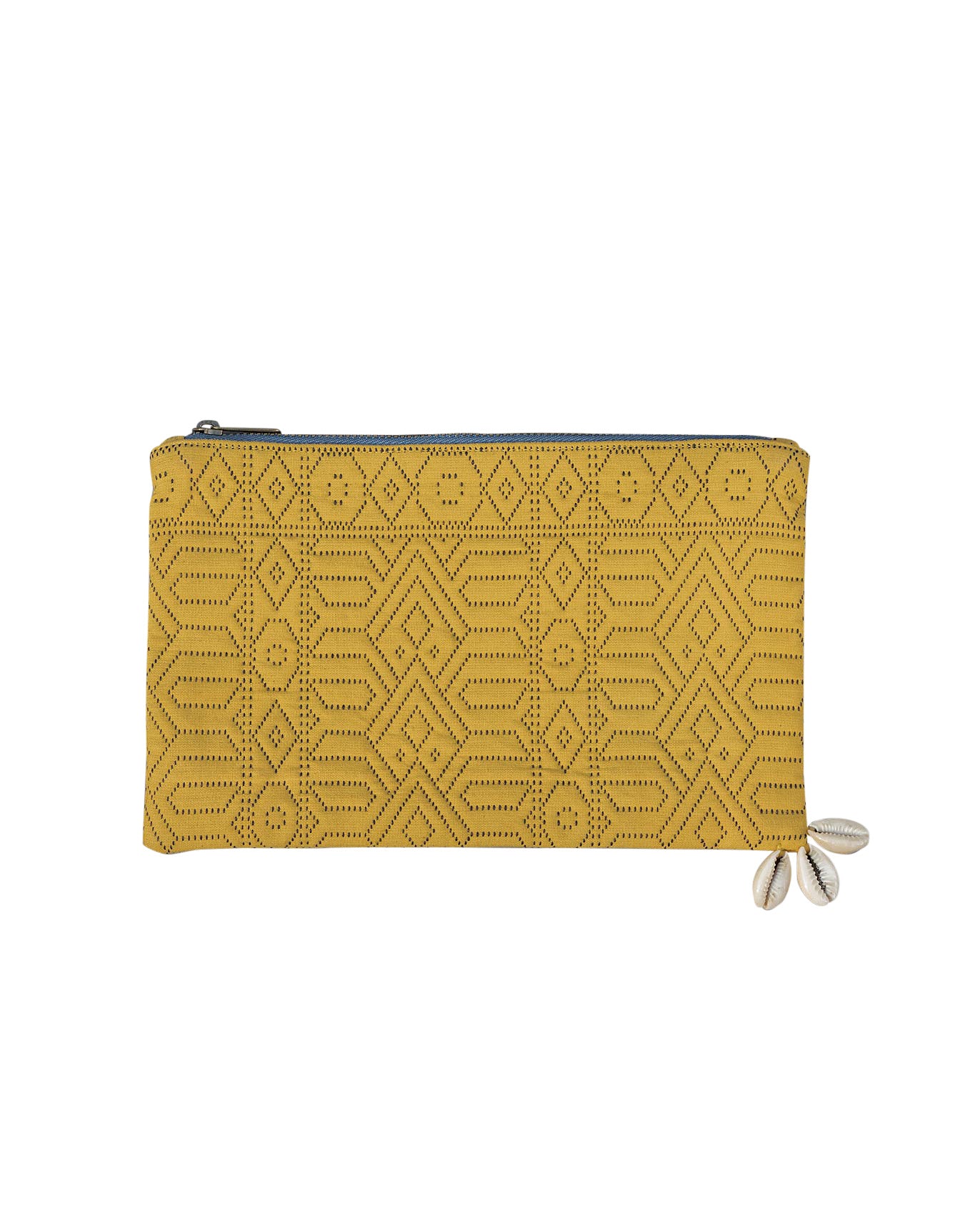 Midi Jacquard Pouch - Yellow