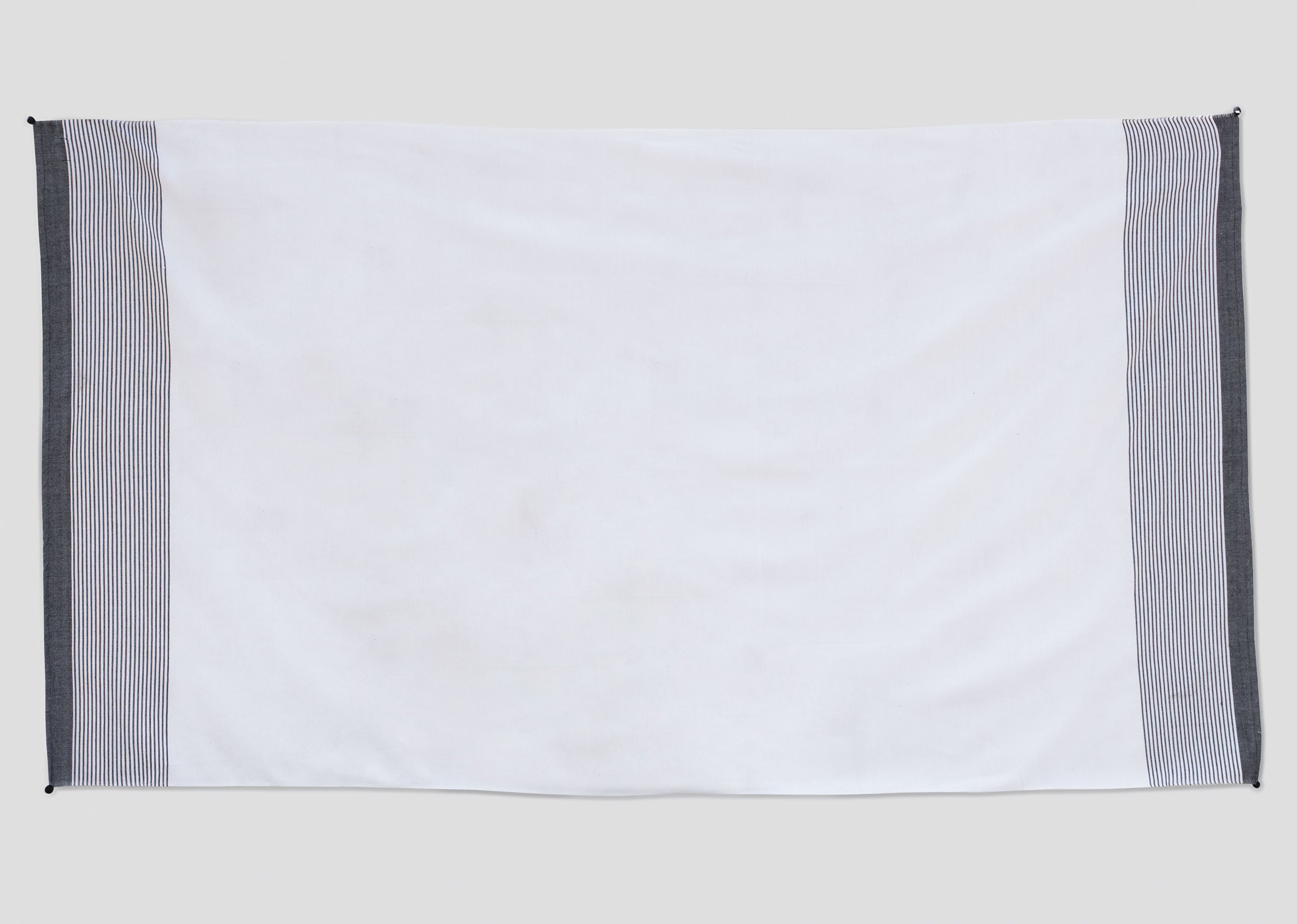 Infinity Stripe Towel - White & Black