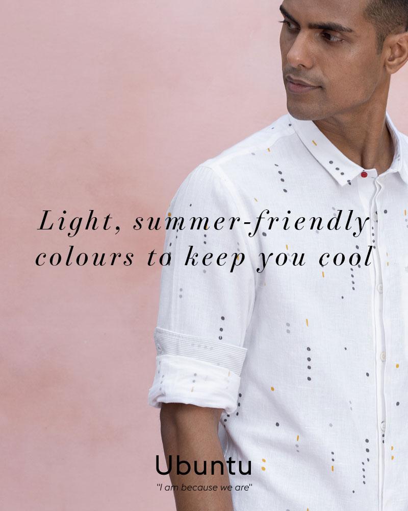 Light, summer-friendly colours to keep you cool