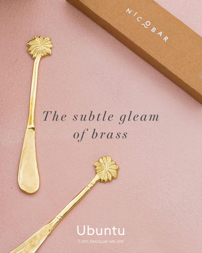 The subtle gleam of brass