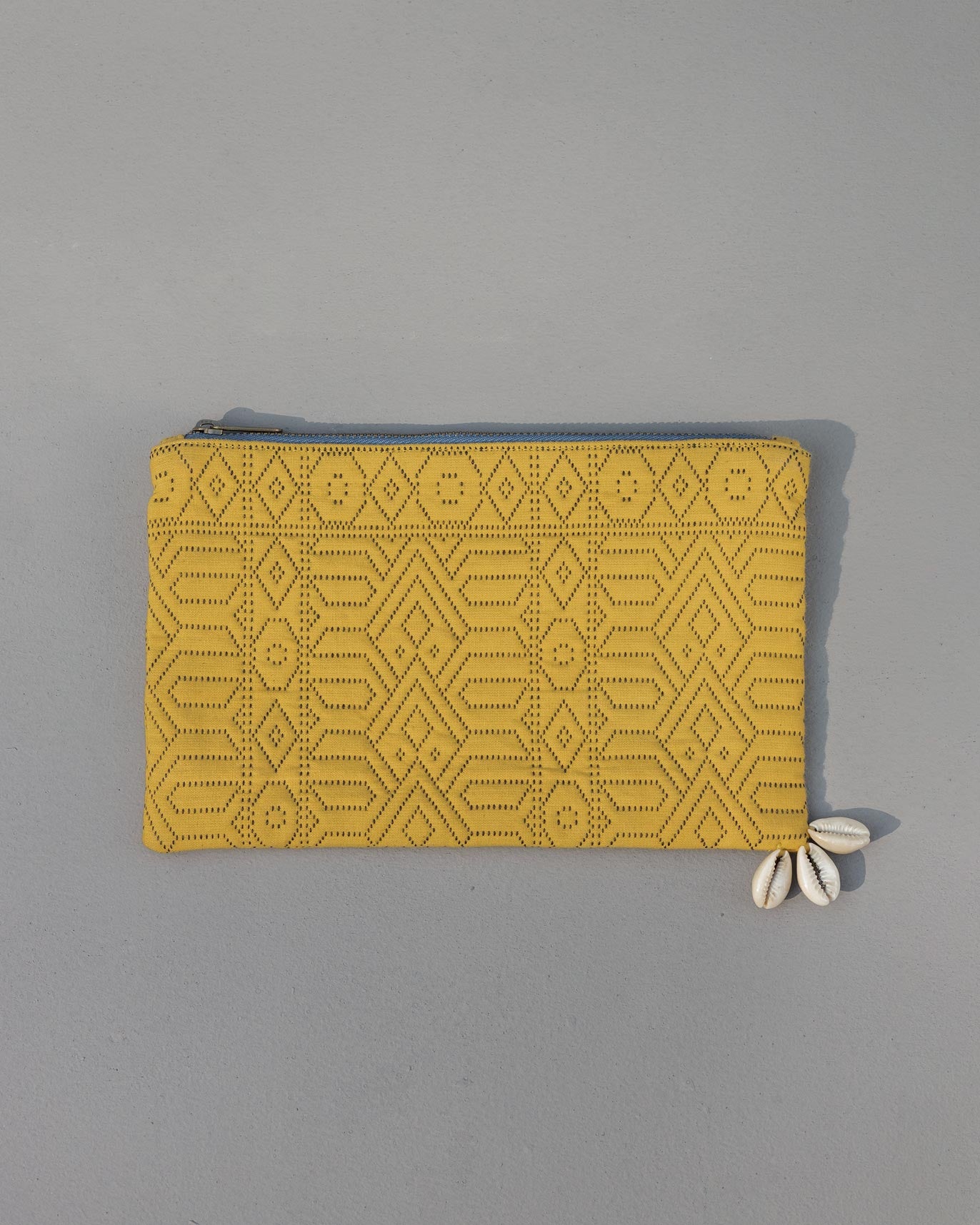 Midi Jacquard Pouch - Yellow