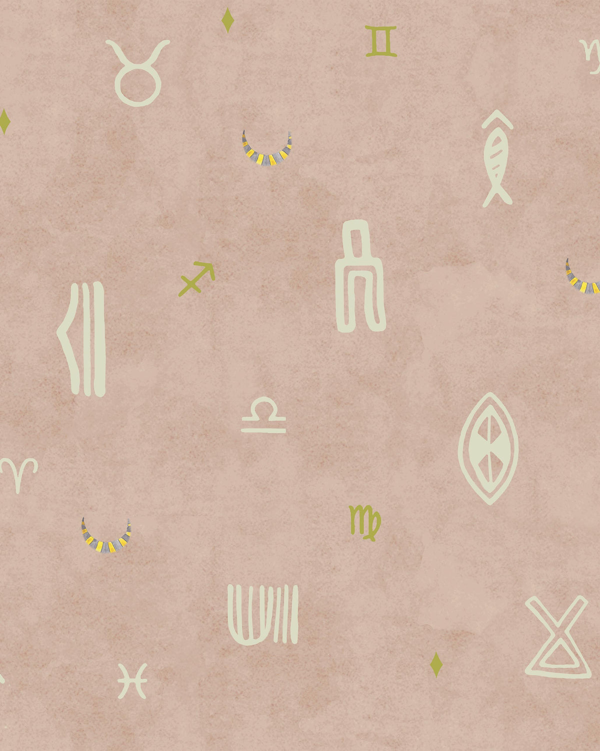 Indus Moon Wallpaper - Blush