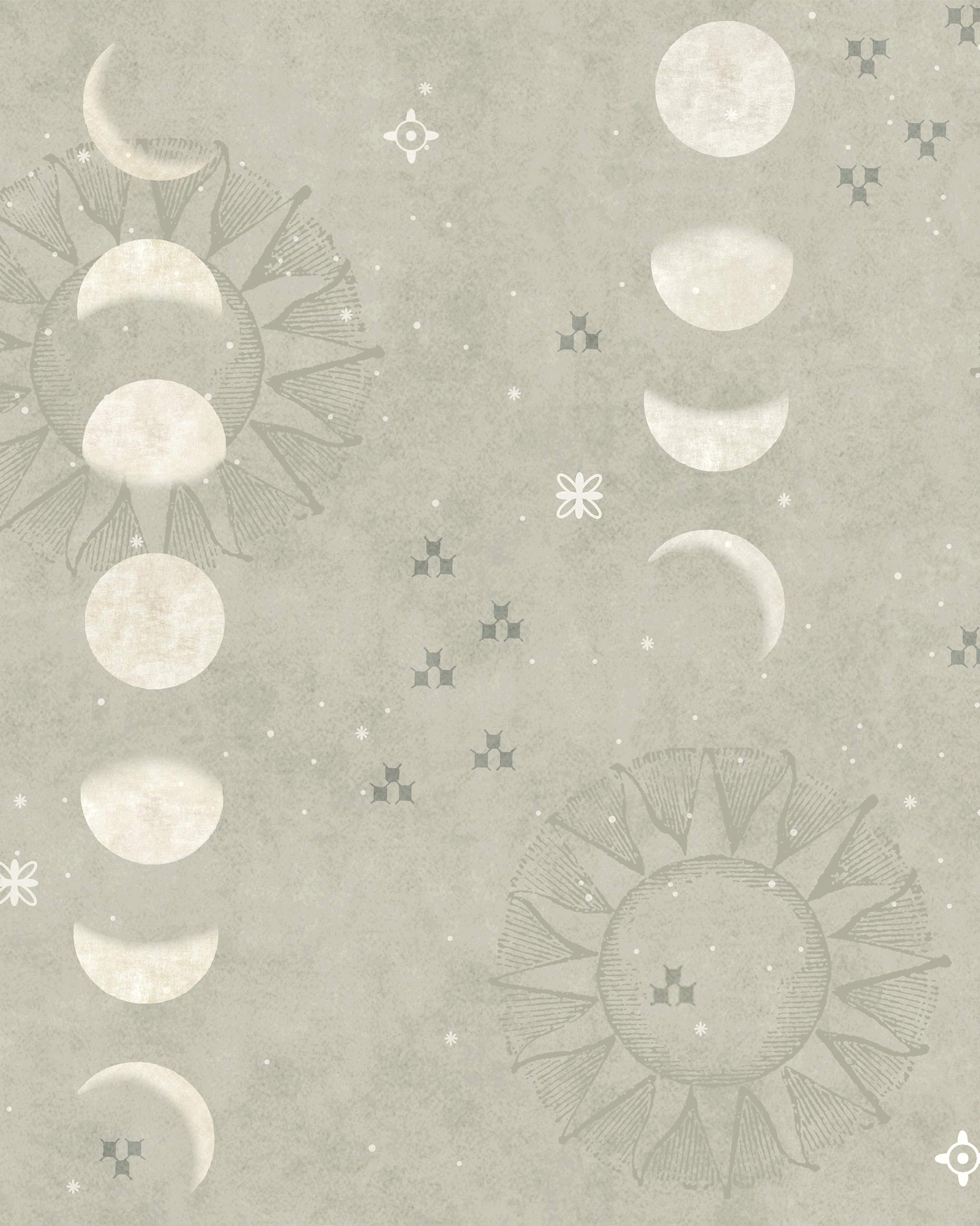 Petals In The Sky Wallpaper - Grey