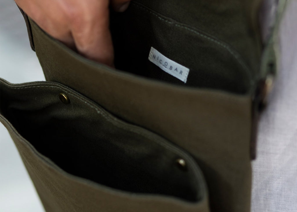 Safari Men's Messenger - Olive – Nicobar