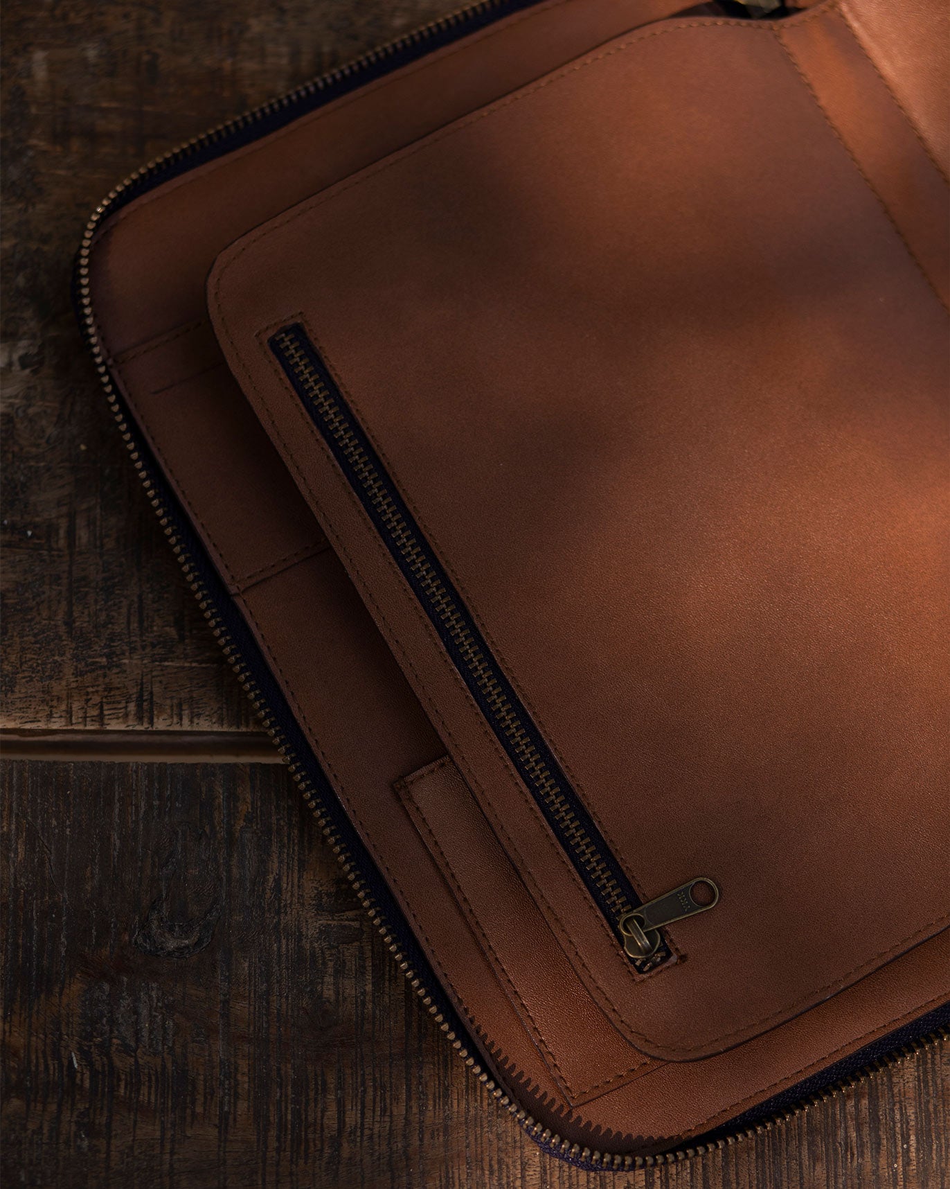 Tora tech organiser - Navy with Gold Foil