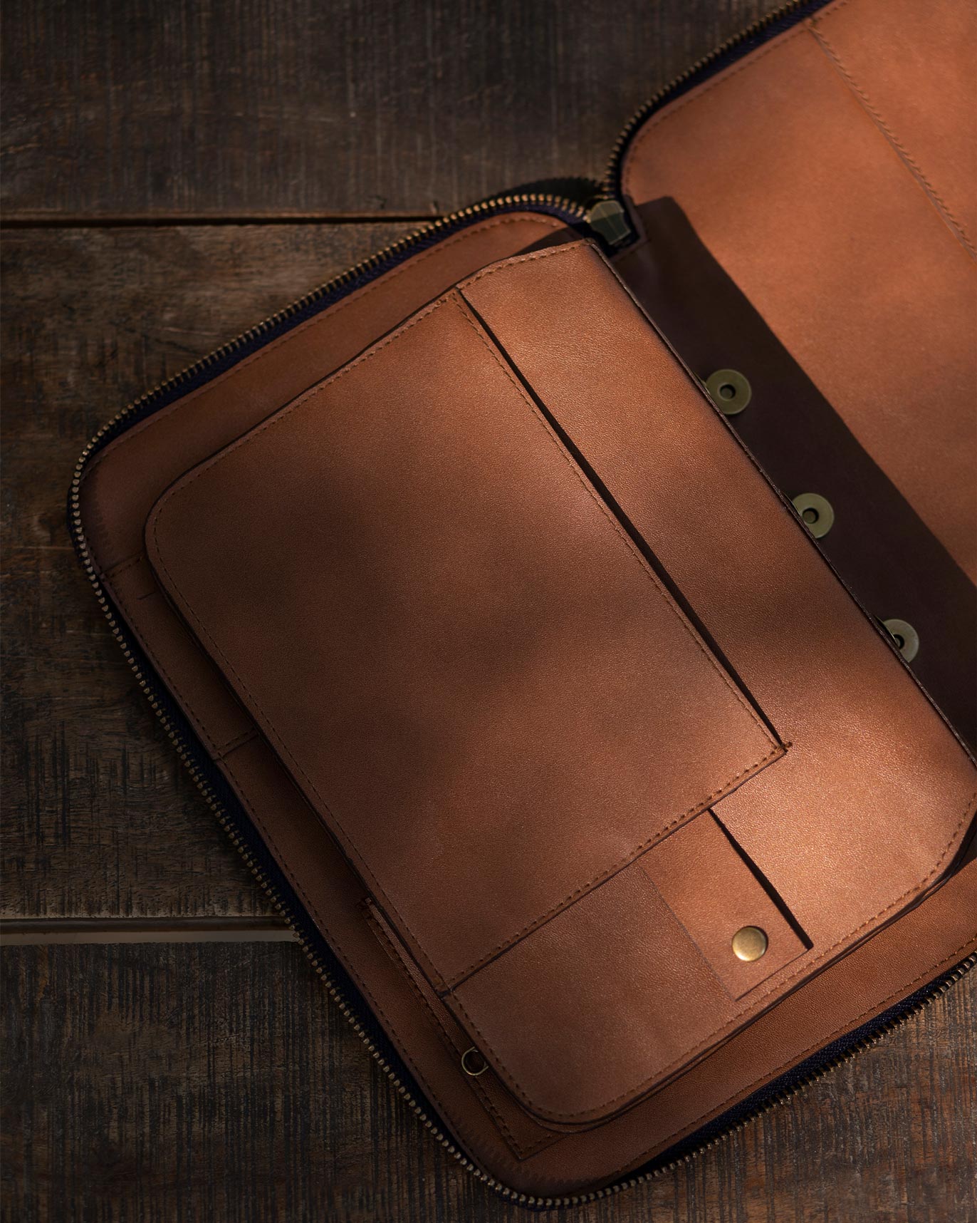 Tora tech organiser - Navy with Gold Foil