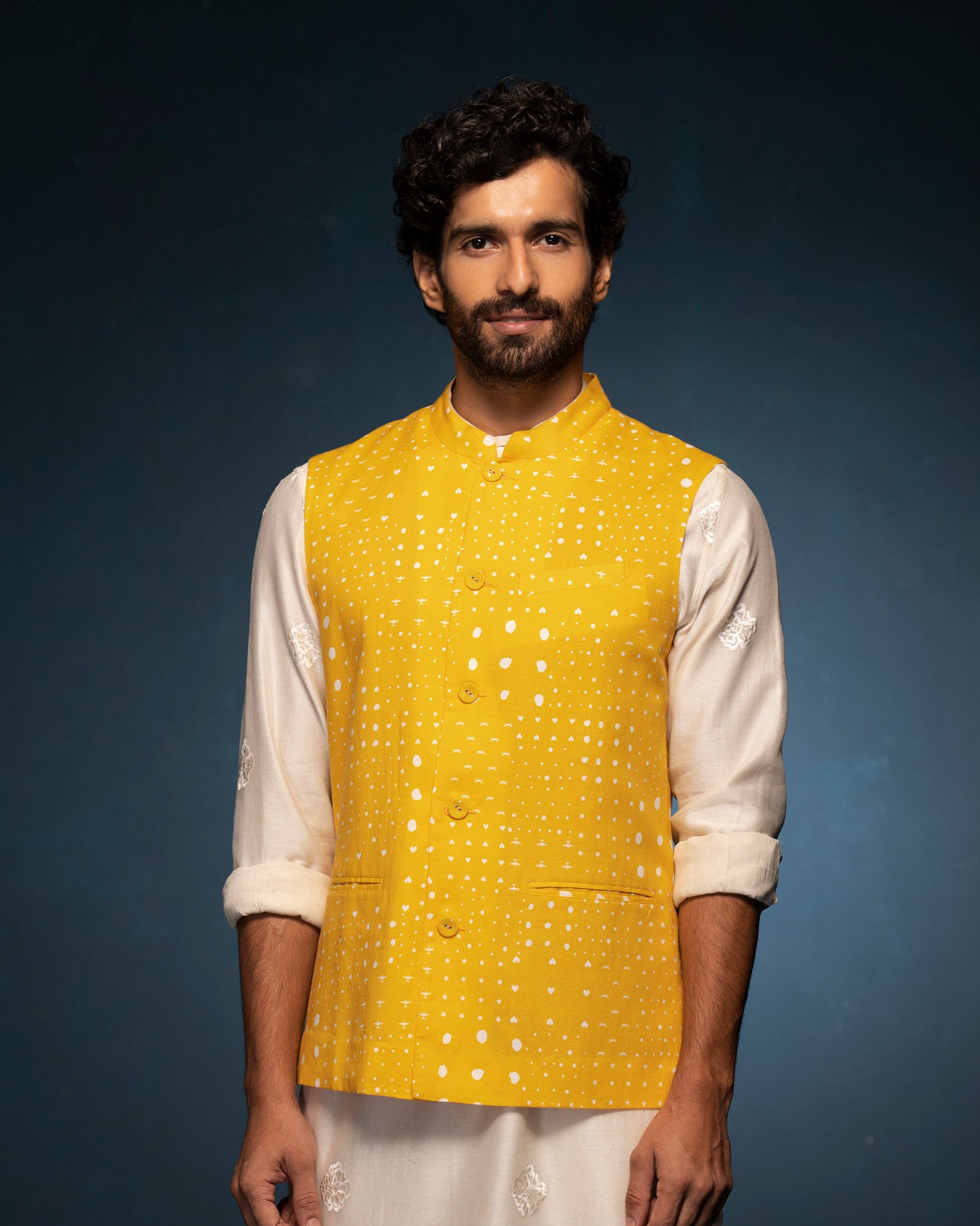 Nehru Jacket - Mustard