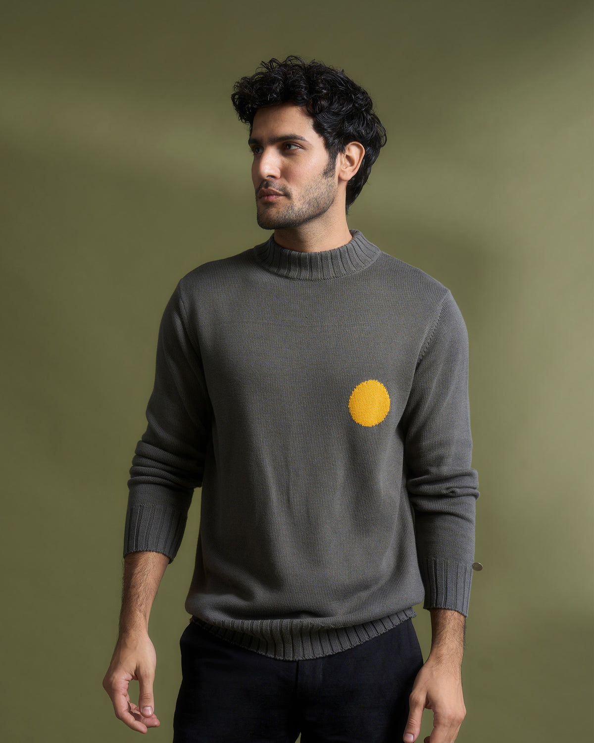 Coast Crew-Neck Sweater - Grey