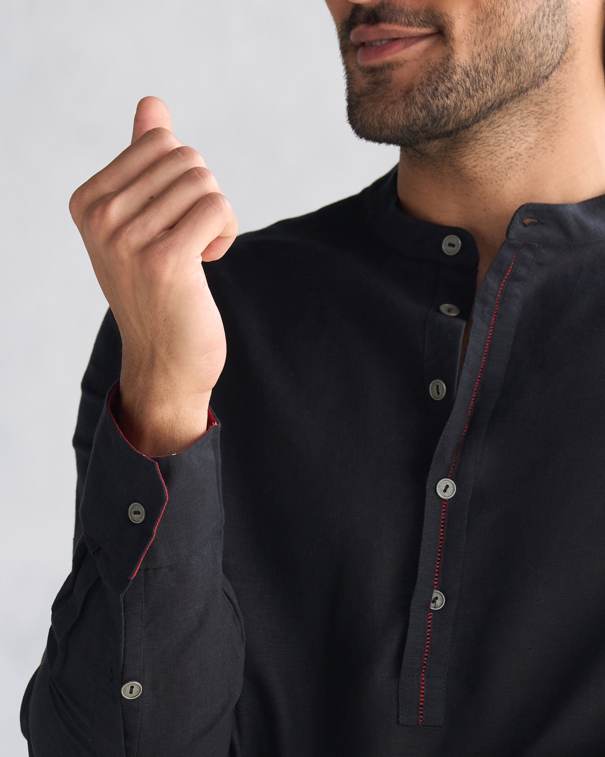 Chandni Chowk Kurta - Black