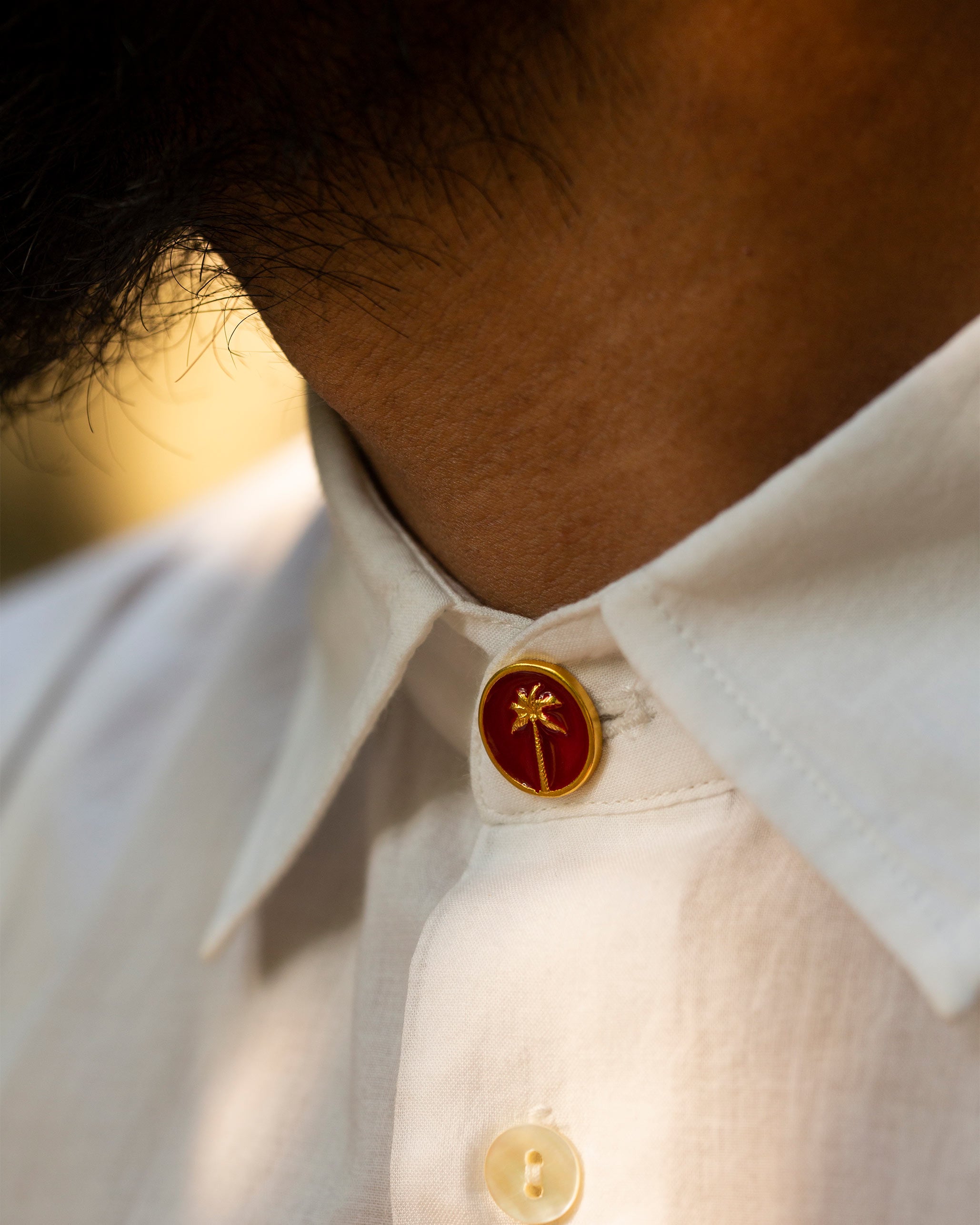 Palm Button - Red