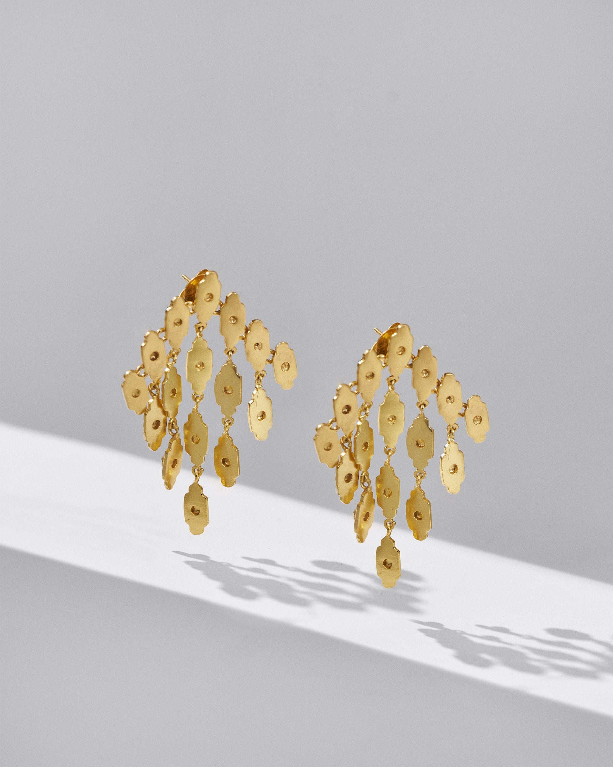 Zedi Drop Earrings - Gold