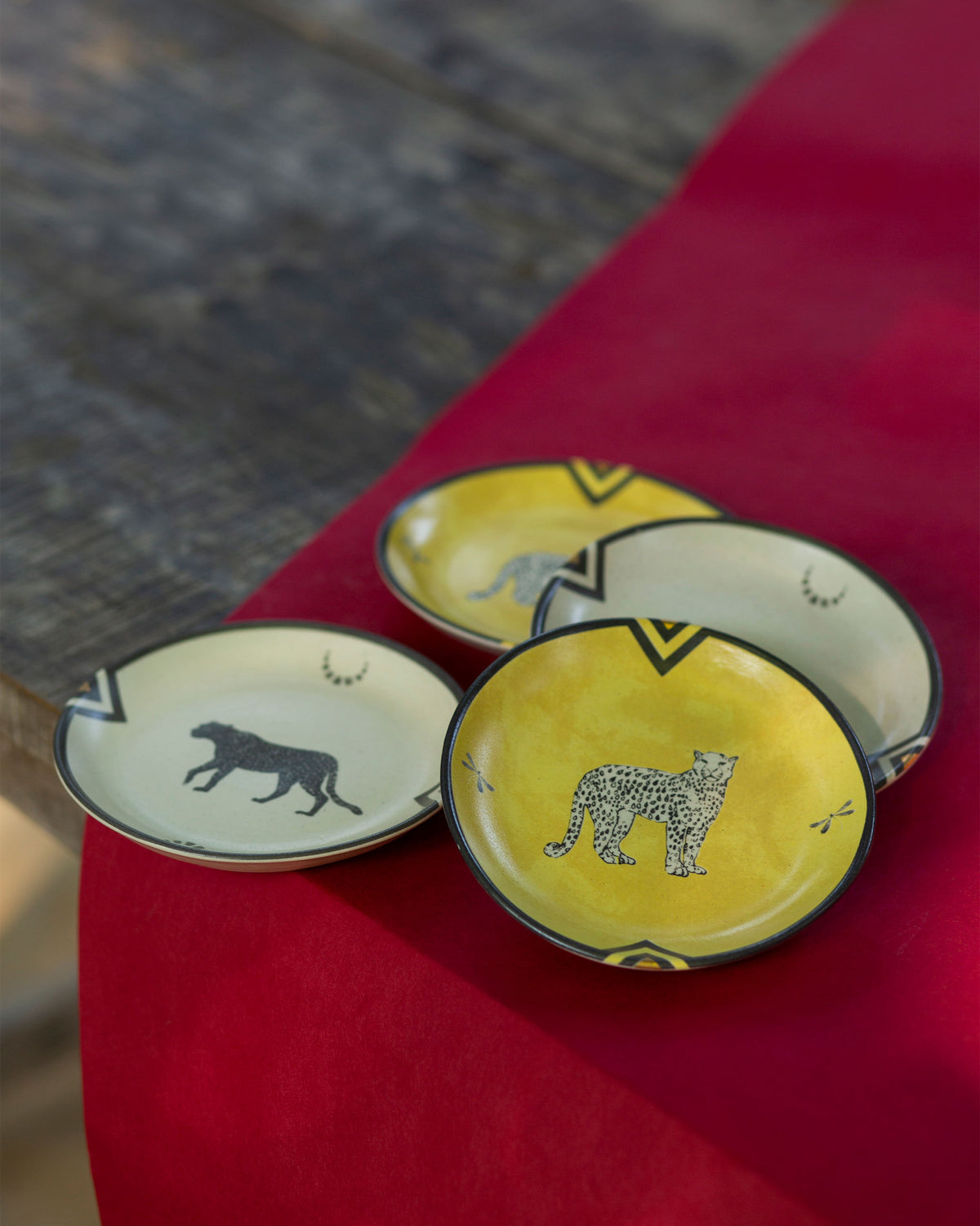 Leopard Tea Plates (Set of 4)