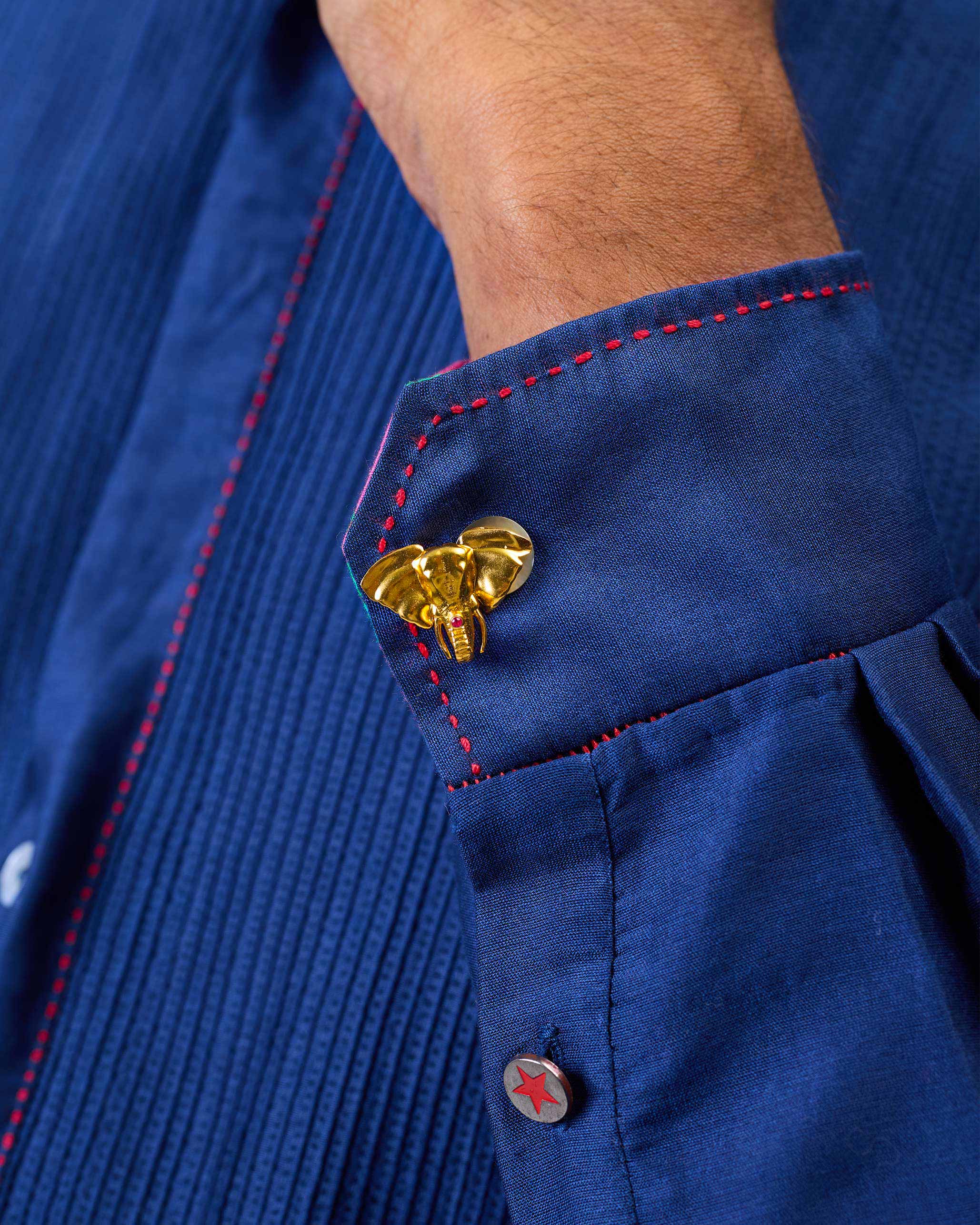 Haathi Cufflinks - Gold