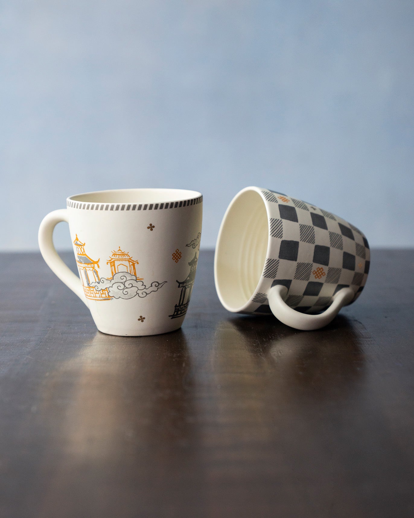 Pagoda Mugs (Set of 2)