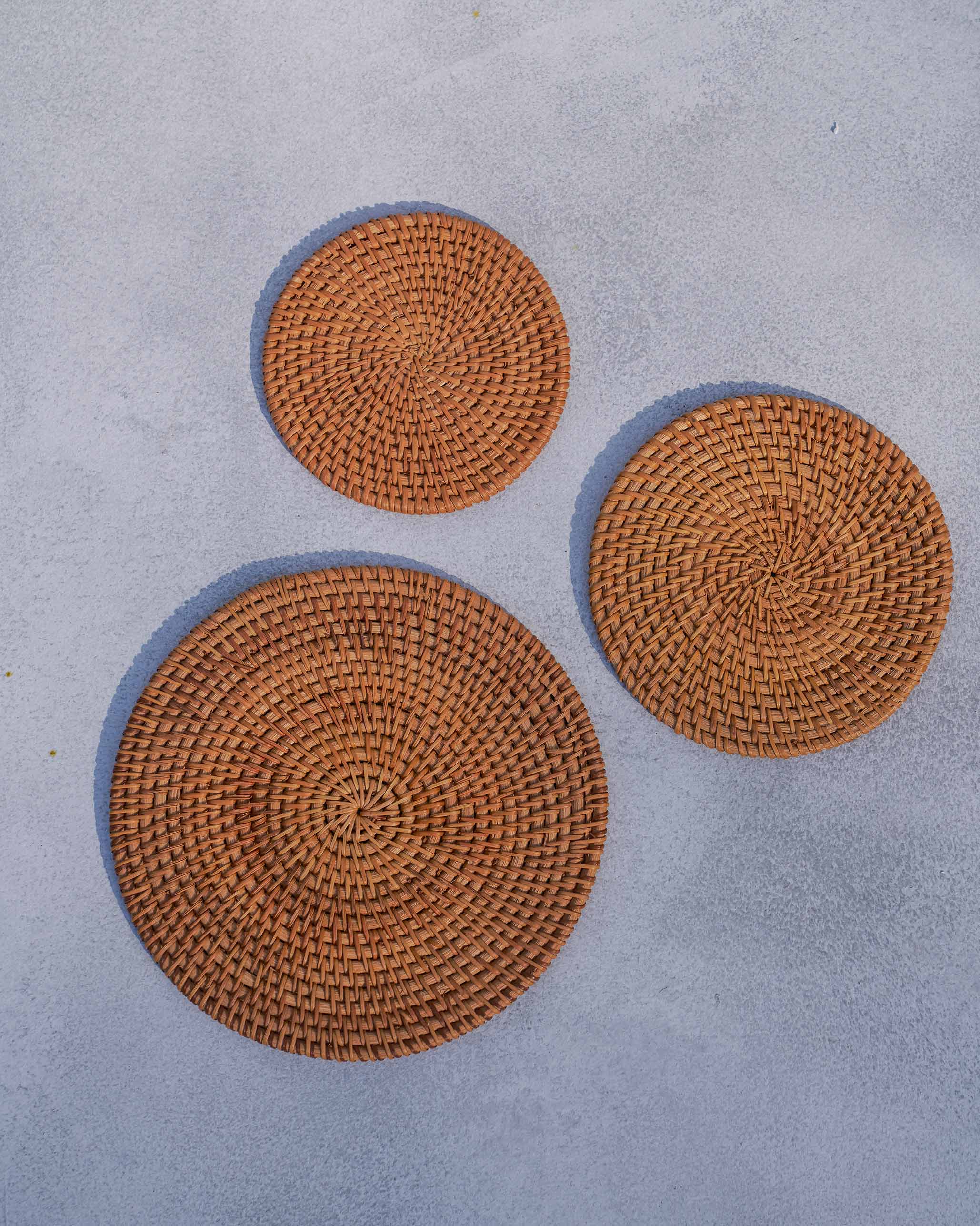 Rattan Trivets (Set of 3)