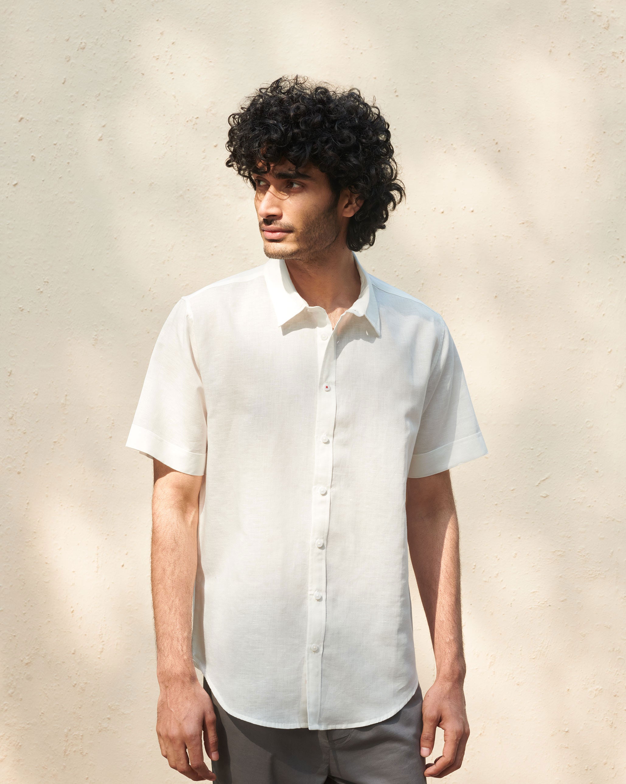 Half Sleeve Shirt - Ivory