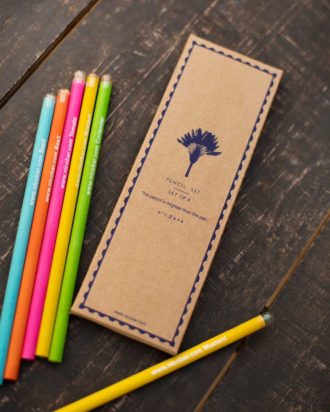 Scribble Pencils (Set of 8) Multi Color