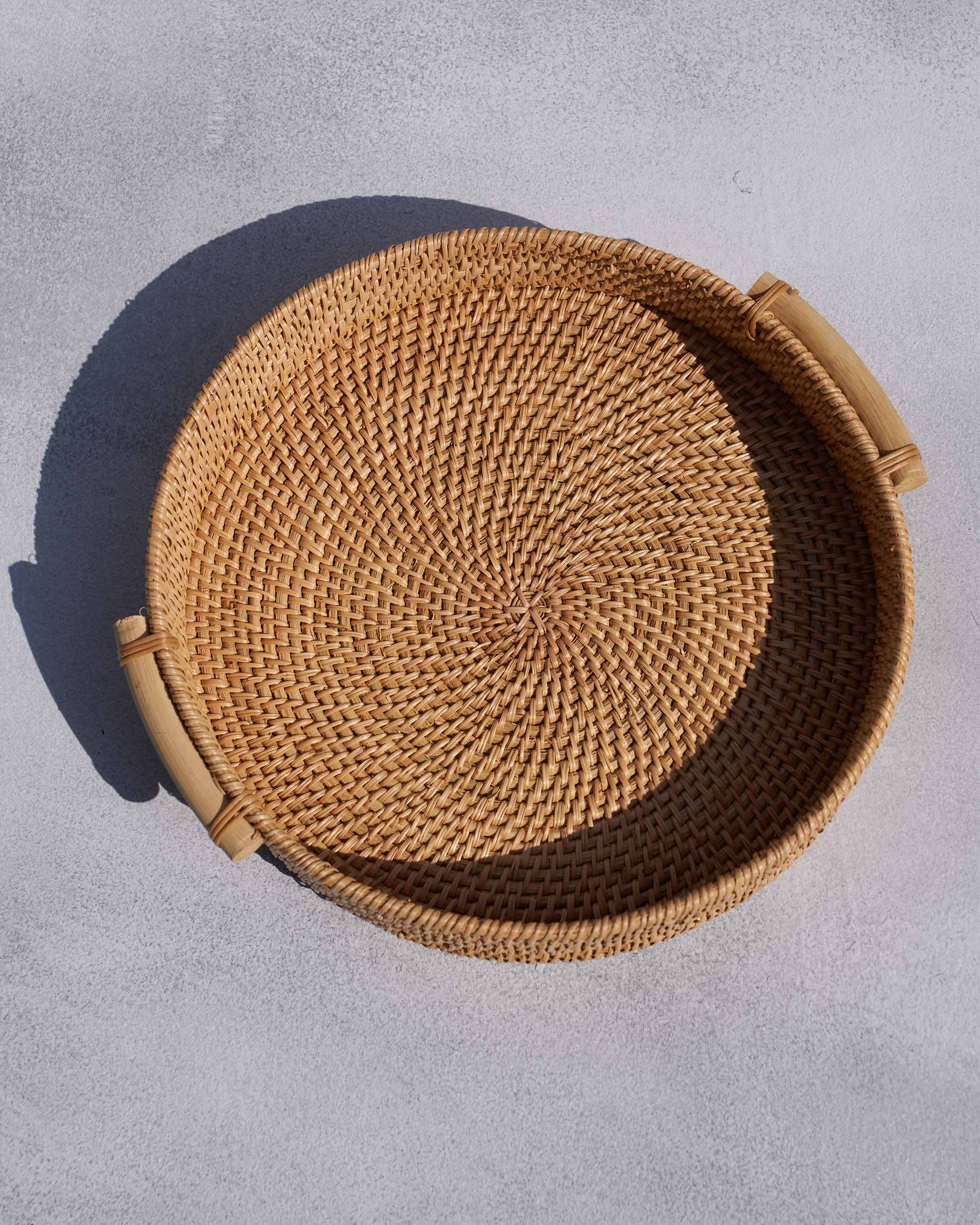 Rattan tray