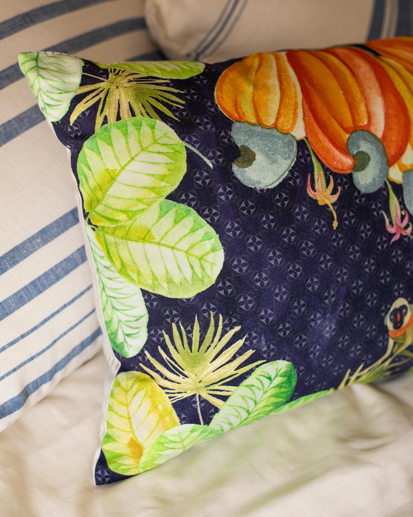 Botanical Cashew Cushion Cover