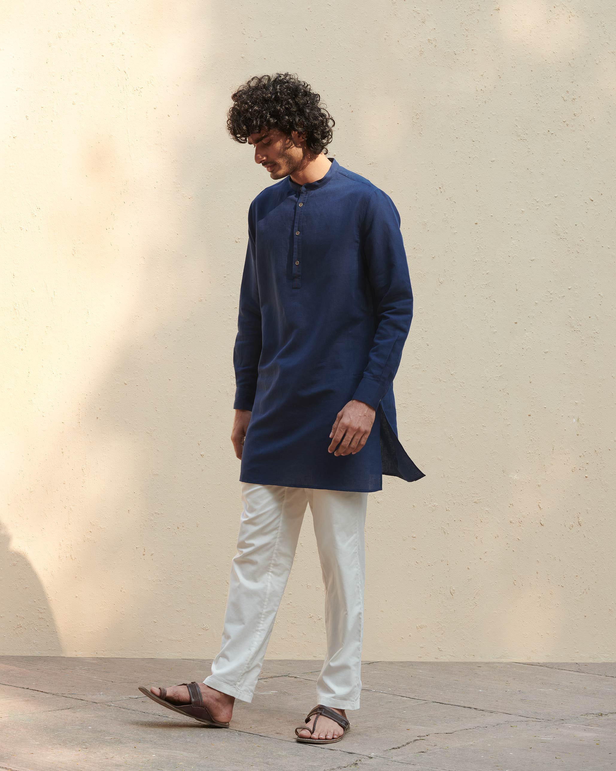 Chandni Chowk Kurta - Navy