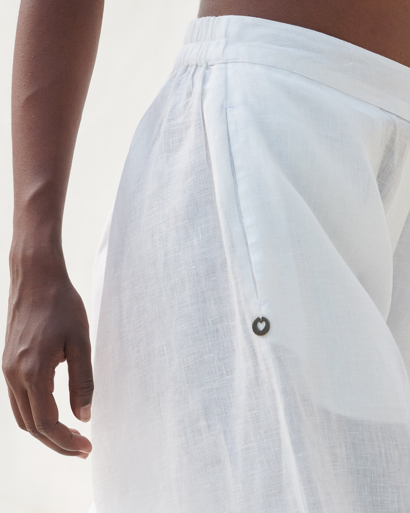 Knee Pocket Pants - Natural