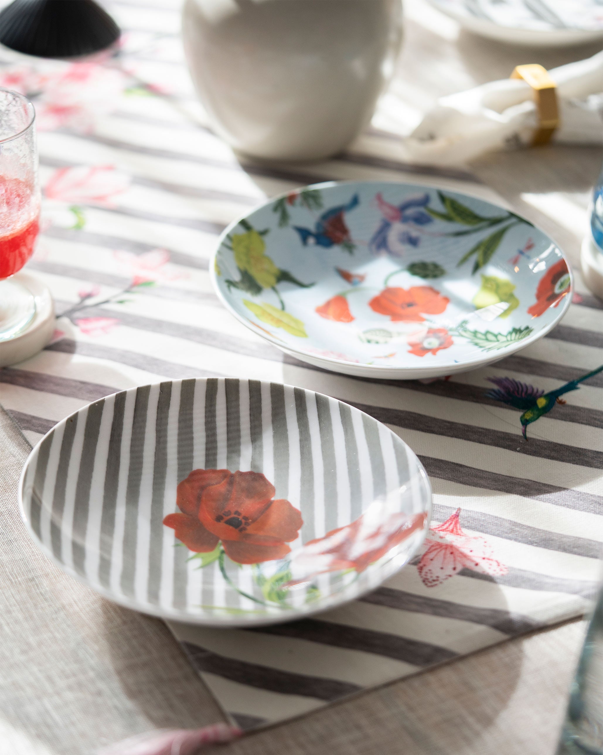 Poppy Shallow Bowl (Set of 2)