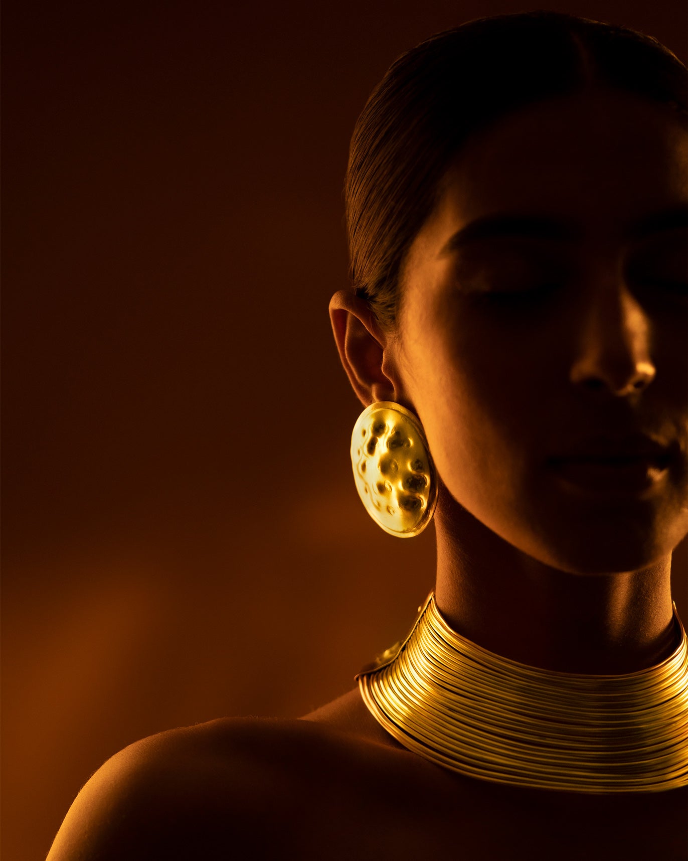 Placa Earrings - Gold