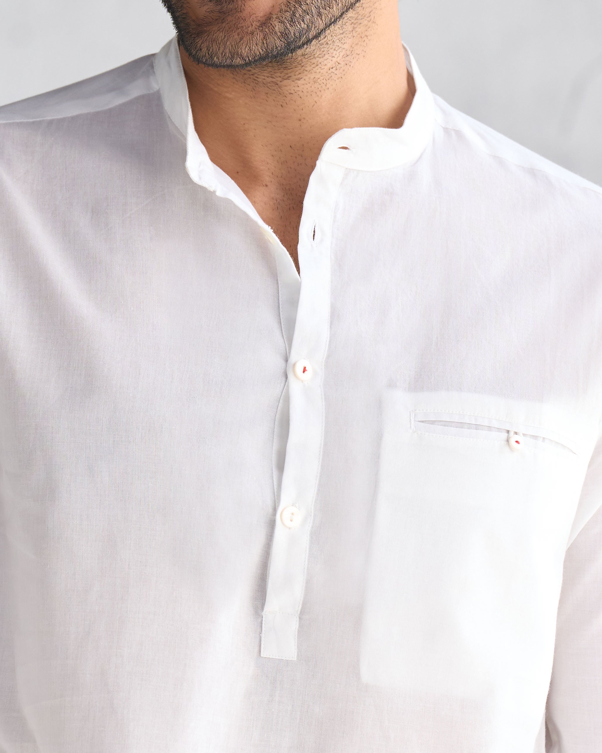 Pondicherry Kurta - White