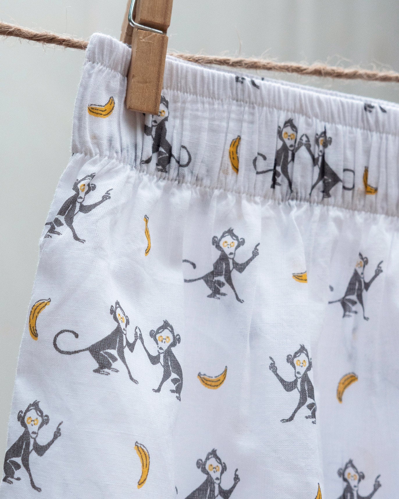 Going Bananas Boxers (Set of 2) - Grey & Yellow