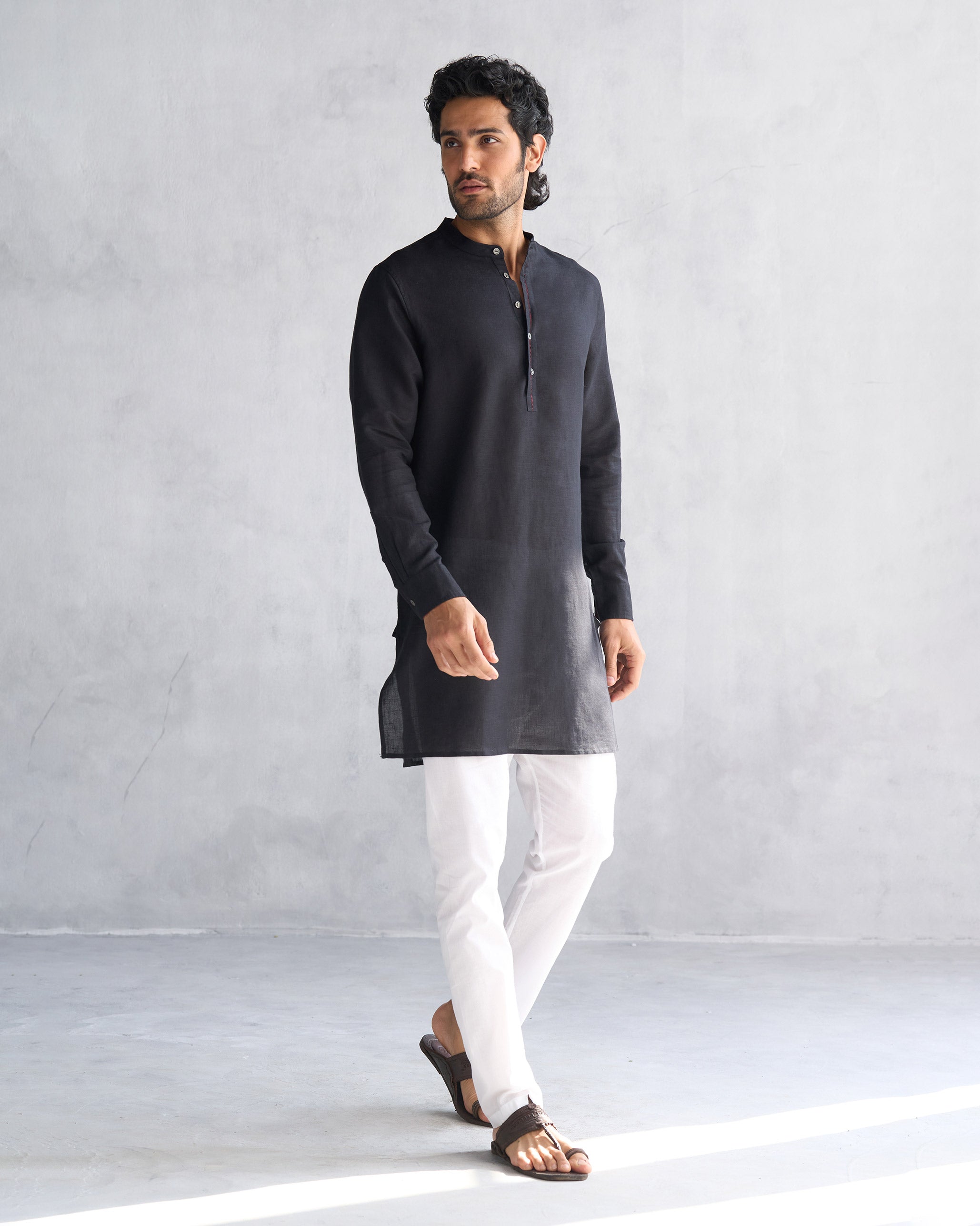 Chandni Chowk Kurta - Black