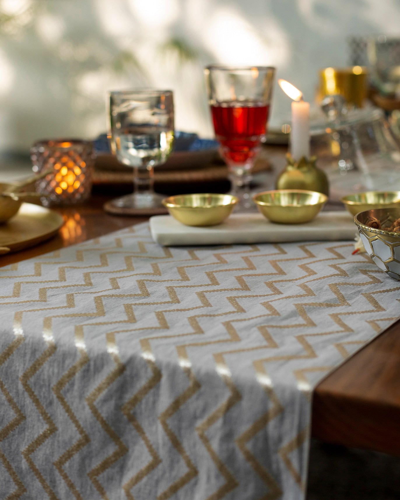 Chevron Chanderi Runner