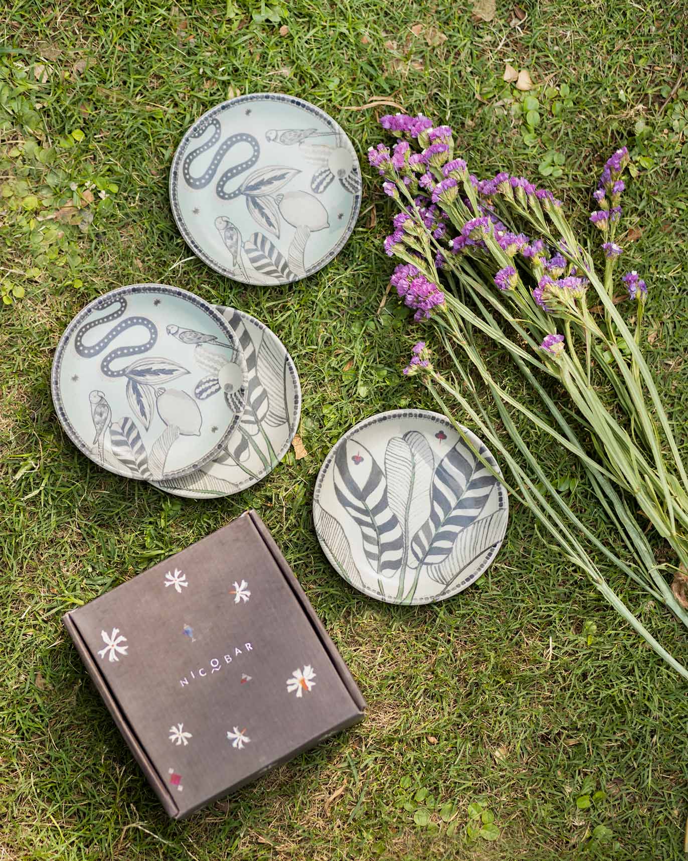 Godavari Tea Plates (Set of 4)