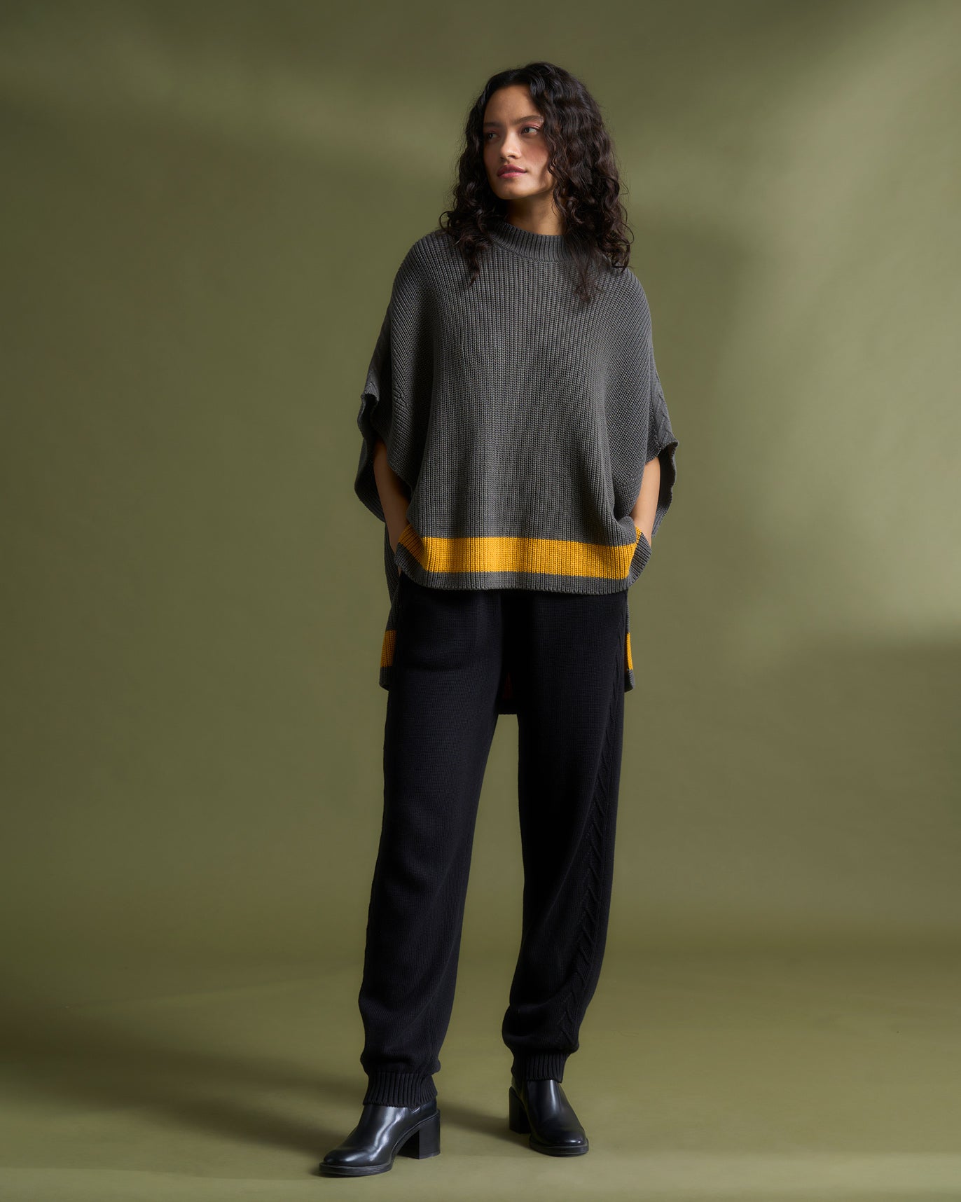 Dream High Low Hem Sweater - Grey